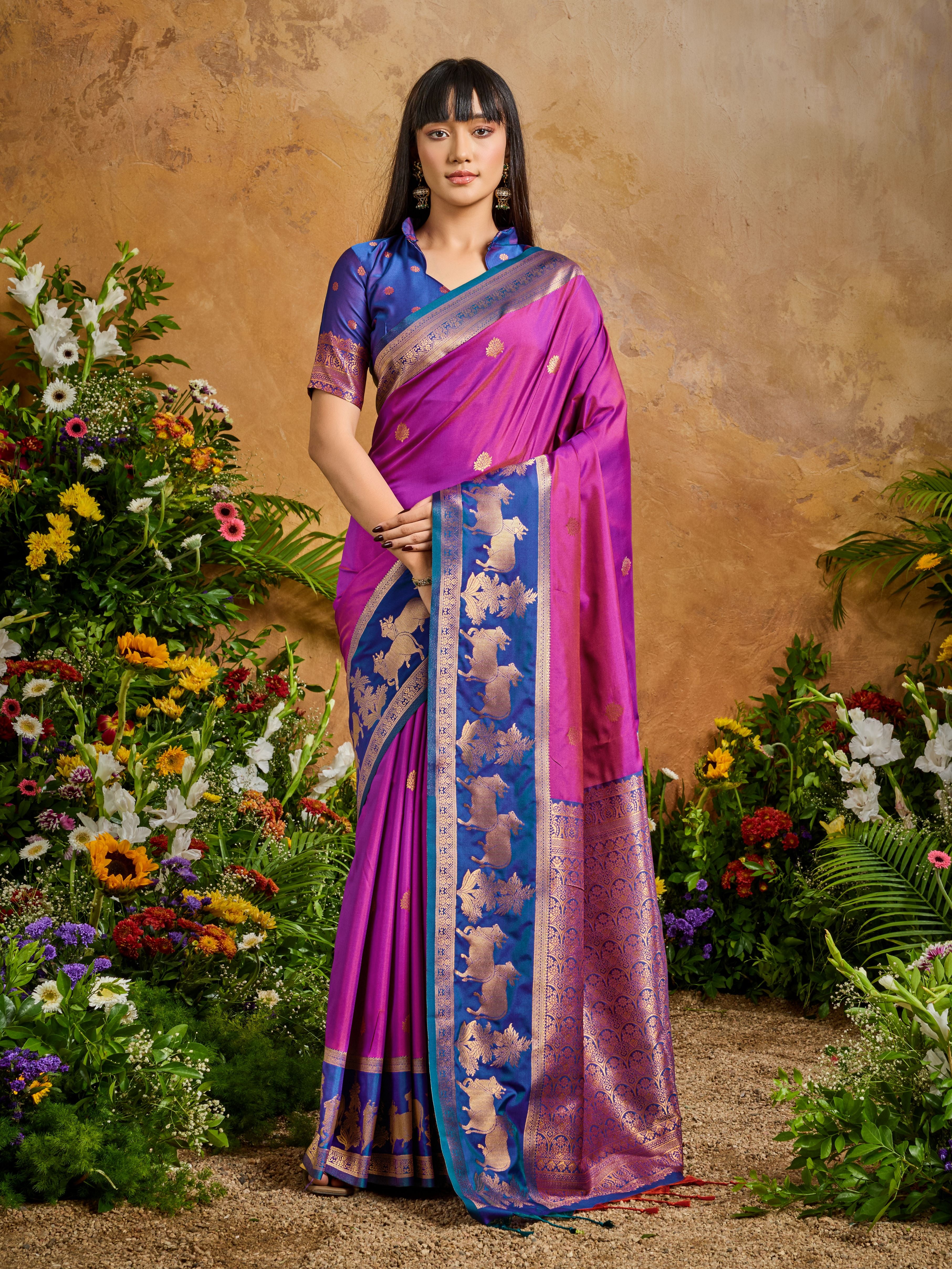 Silken Grace (C) Ready To Wear Pocket Saree