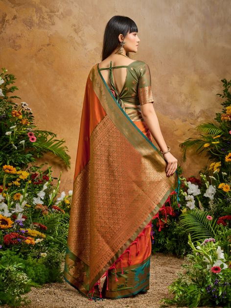 Silken Grace (F) Ready To Wear Pocket Saree