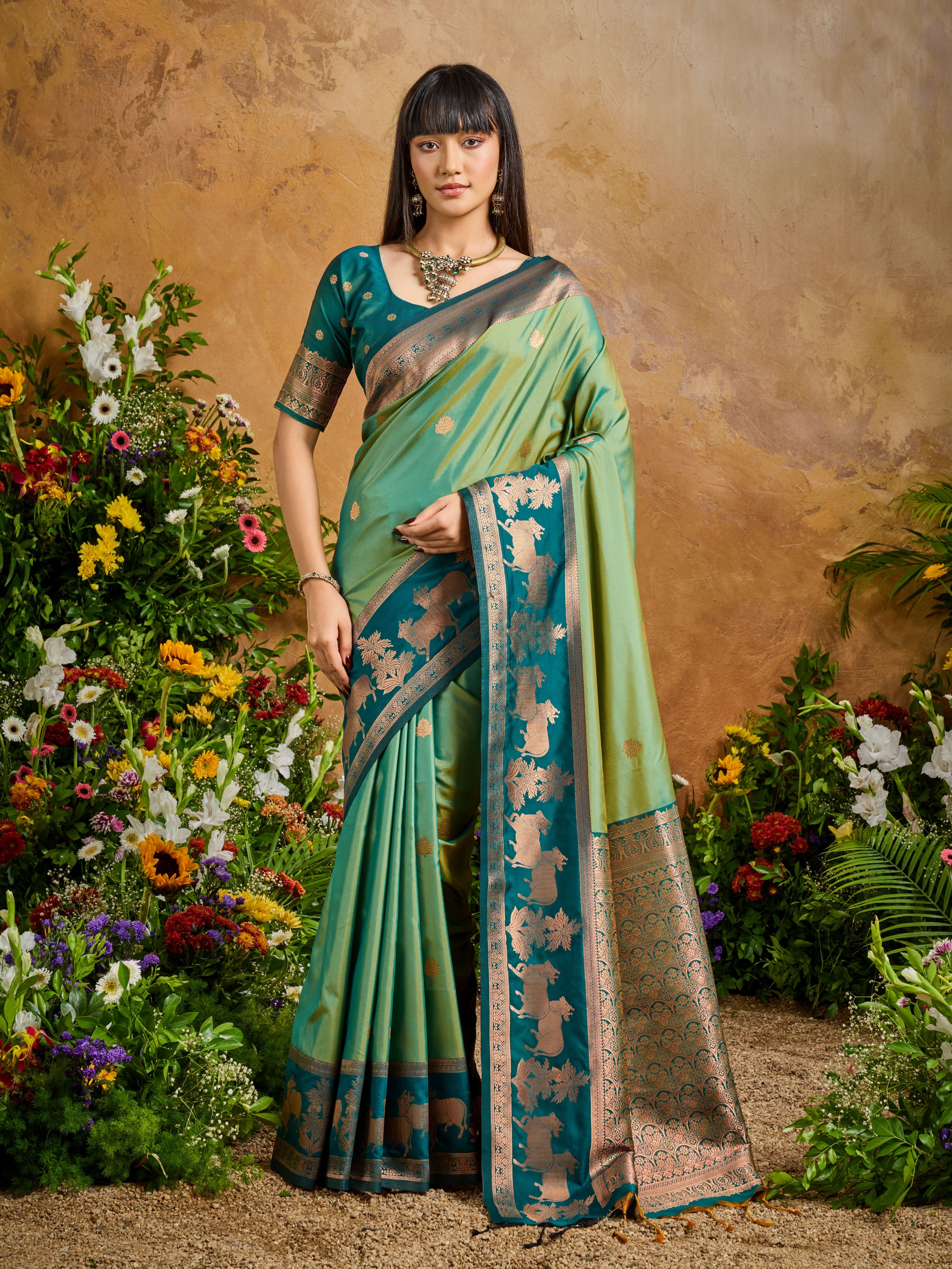 Silken Grace (D) Ready To Wear Pocket Saree