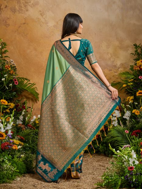 Silken Grace (D) Ready To Wear Pocket Saree