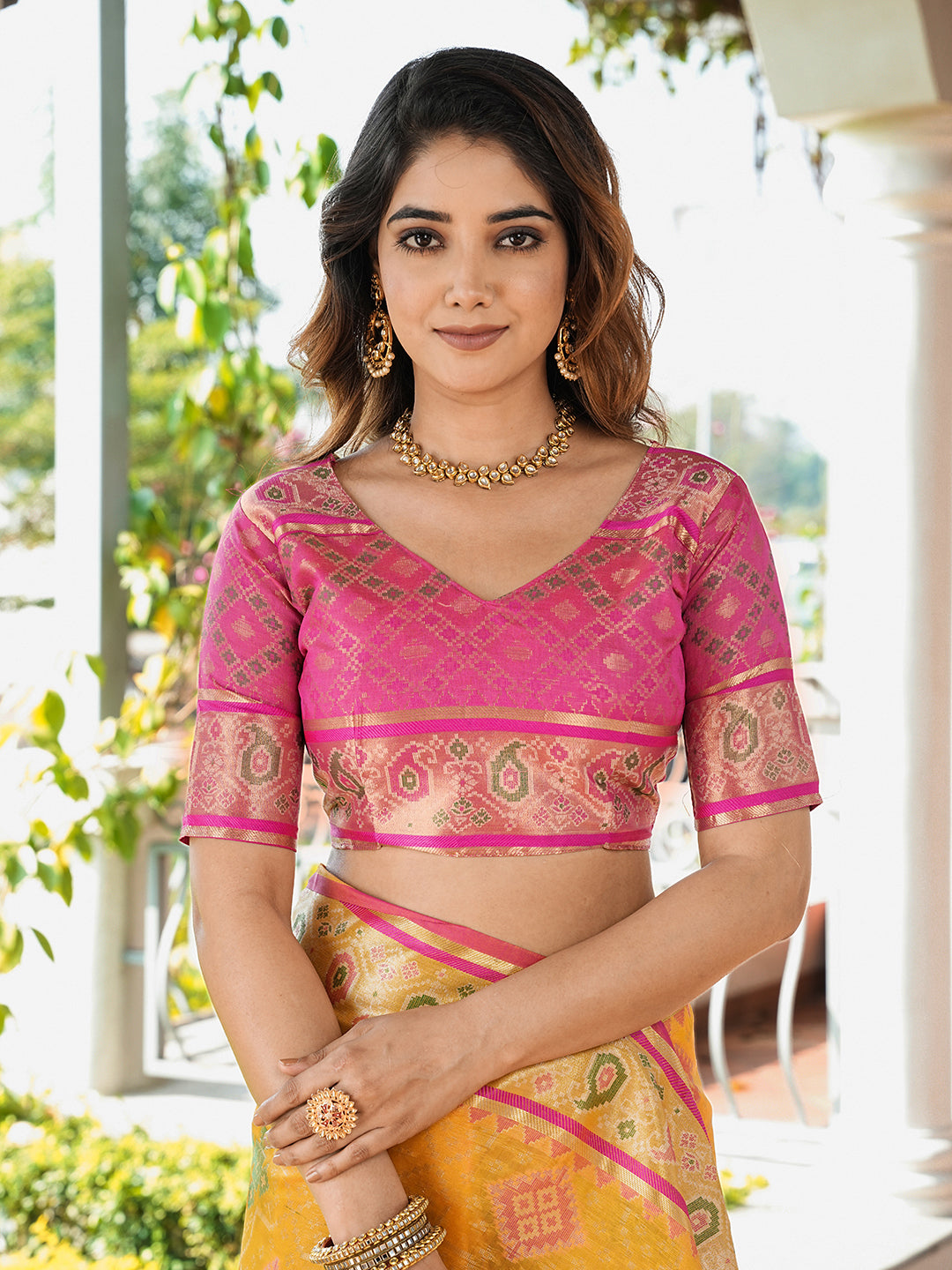 Rangrez Cotton Silk Ready To Wear Pocket Saree