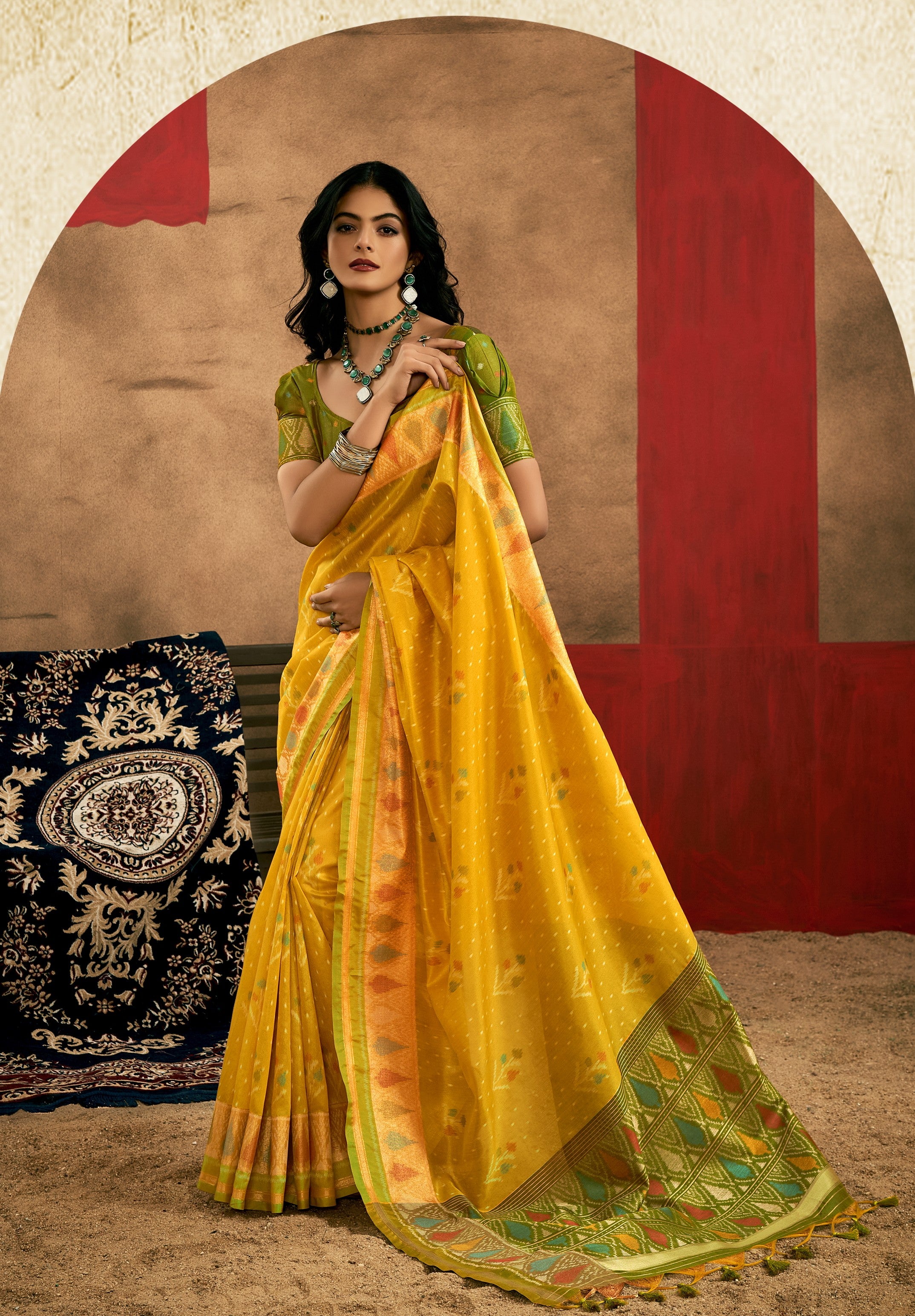 Navapatola Ready To Wear Pocket Saree