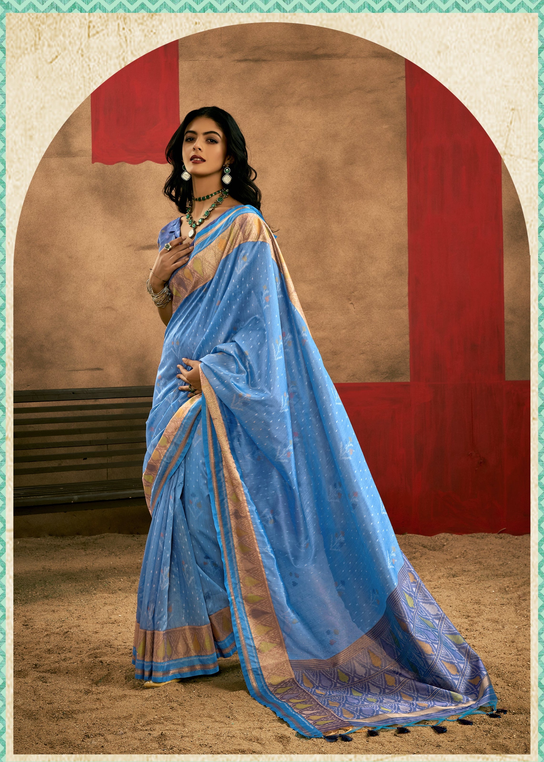 Rivika Patola silk Ready To Wear Saree