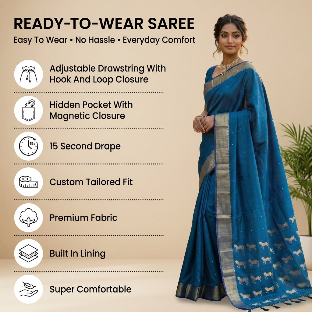 Avyukta Silk (F) Ready To Wear Pocket Saree