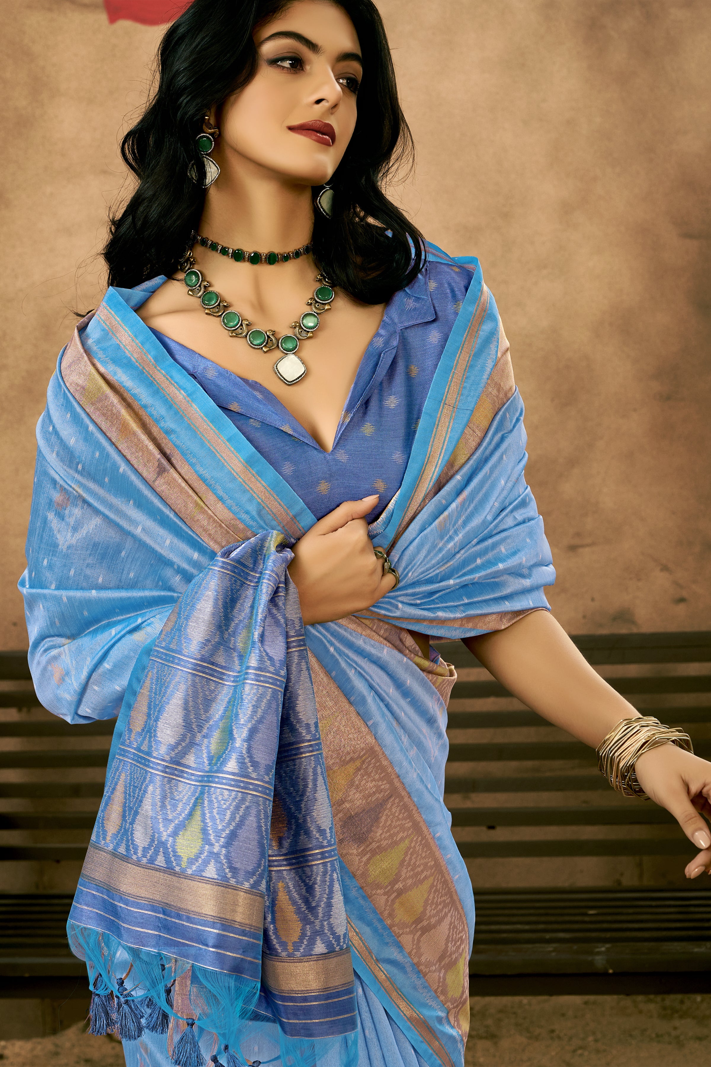 Rivika Patola silk Ready To Wear Saree