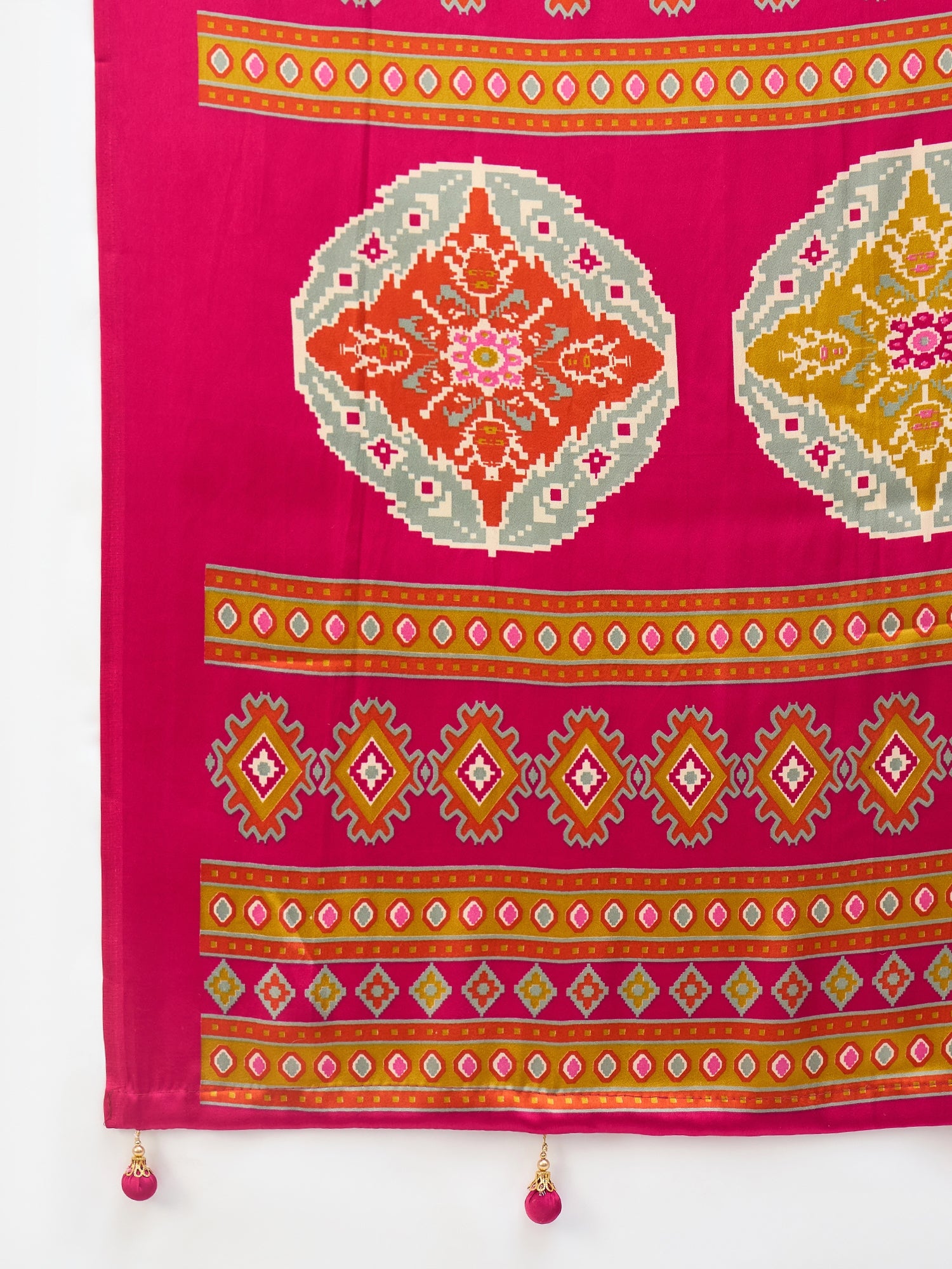 Rangrez Semi Modal (Pink) Ready To Wear Pocket saree