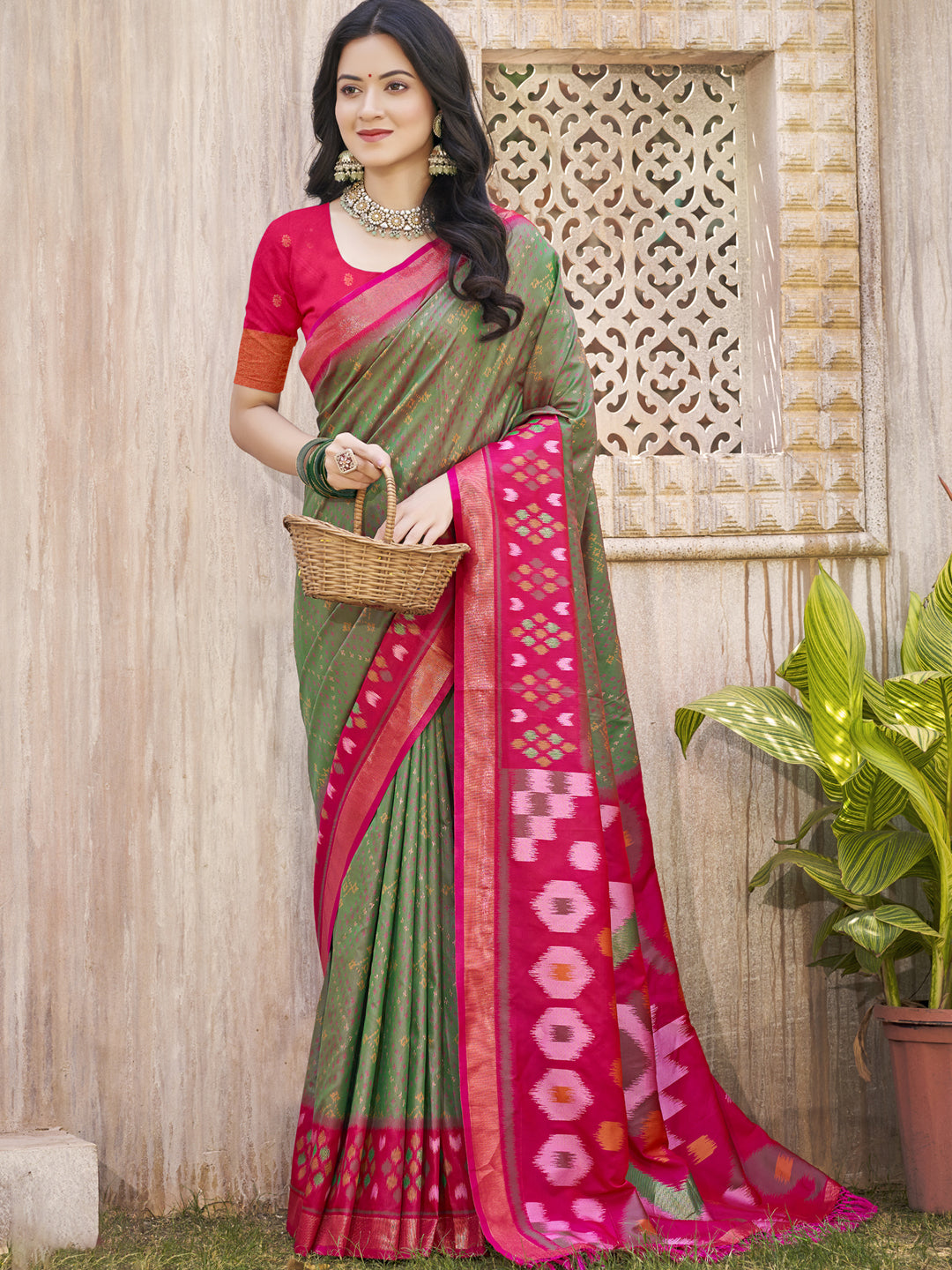 PixelLoom Silk (B) Ready To Wear Pocket Saree