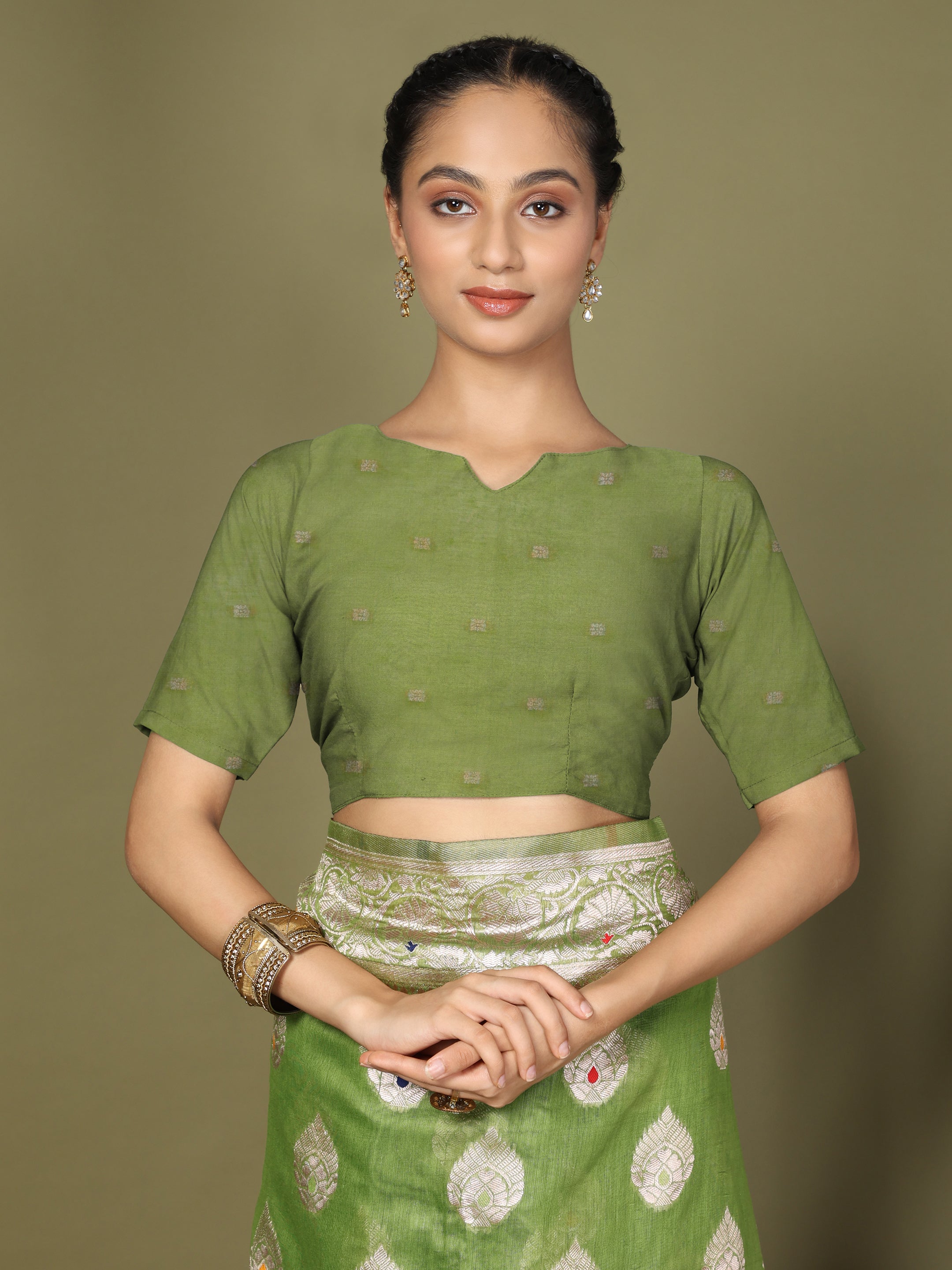 Florenza Linen Cotton (A) Ready To Wear Pocket Saree