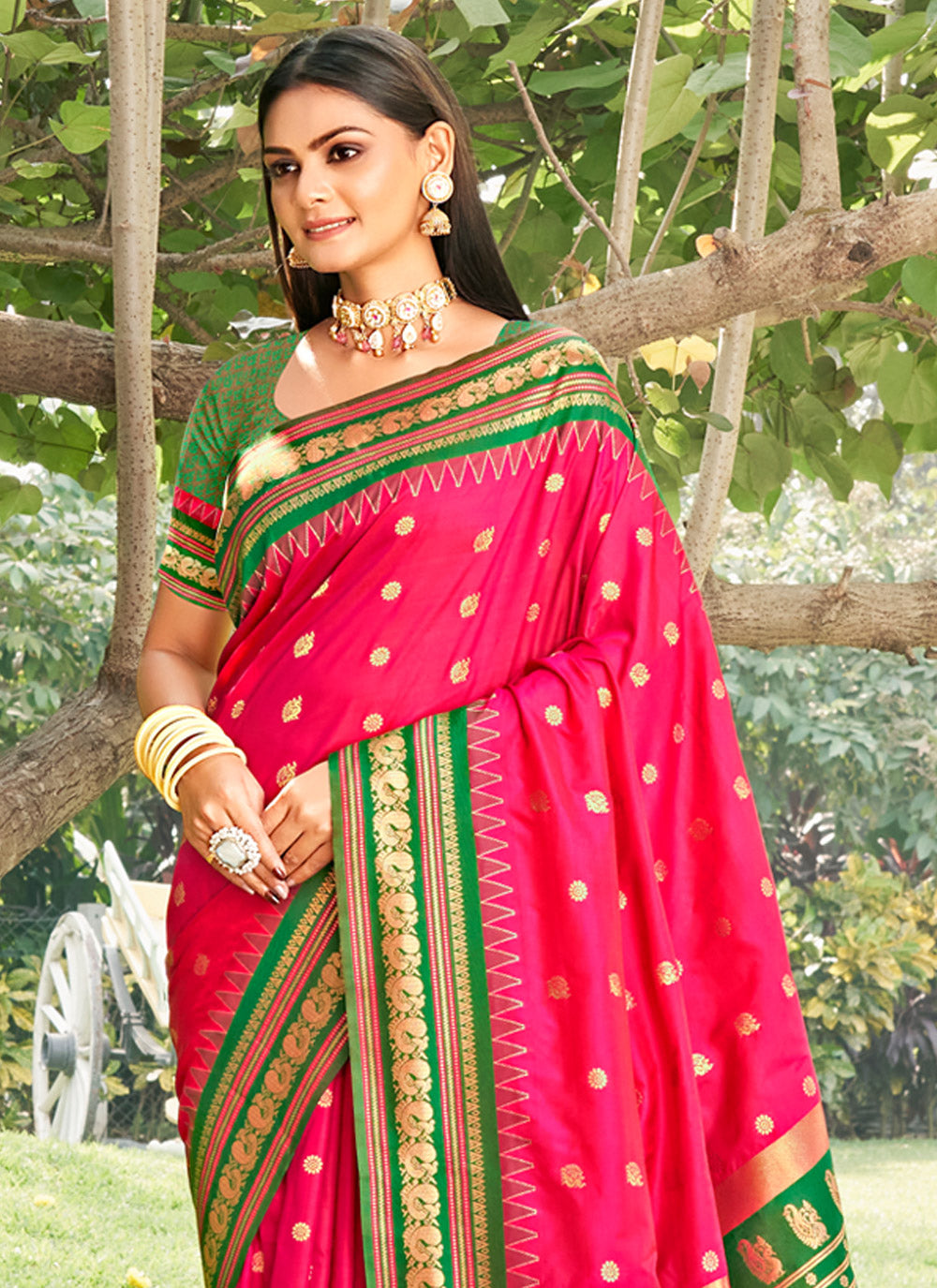 Saaj Silk (C) Ready To Wear Pocket Saree