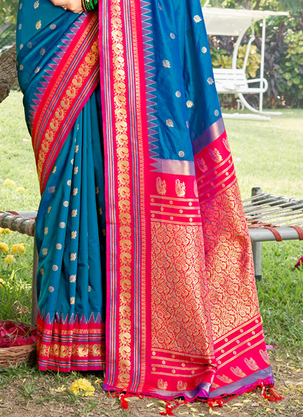 Saaj Silk (A) Ready To Wear Pocket Saree