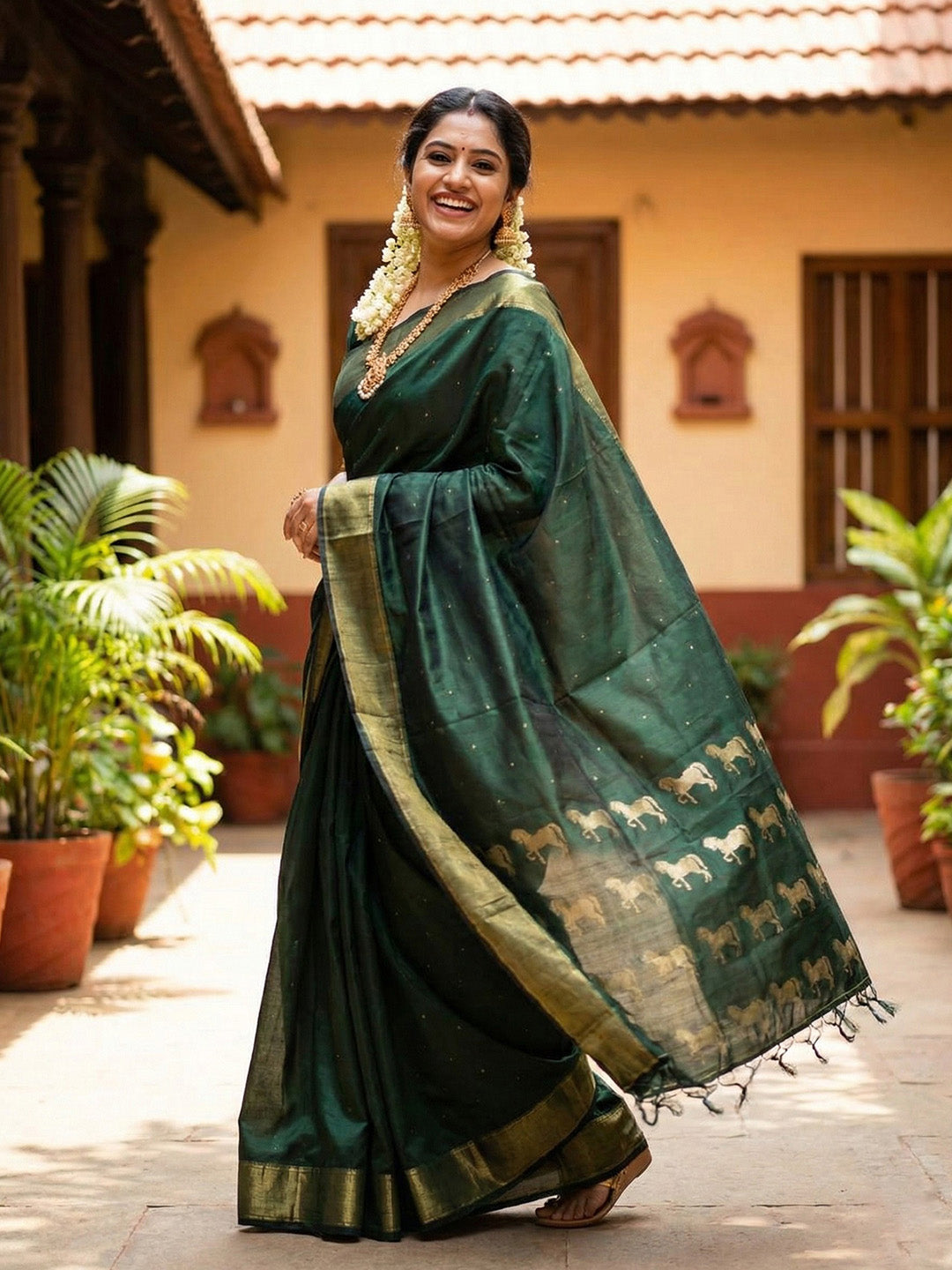 Avyukta Silk (H) Ready To Wear Pocket Saree