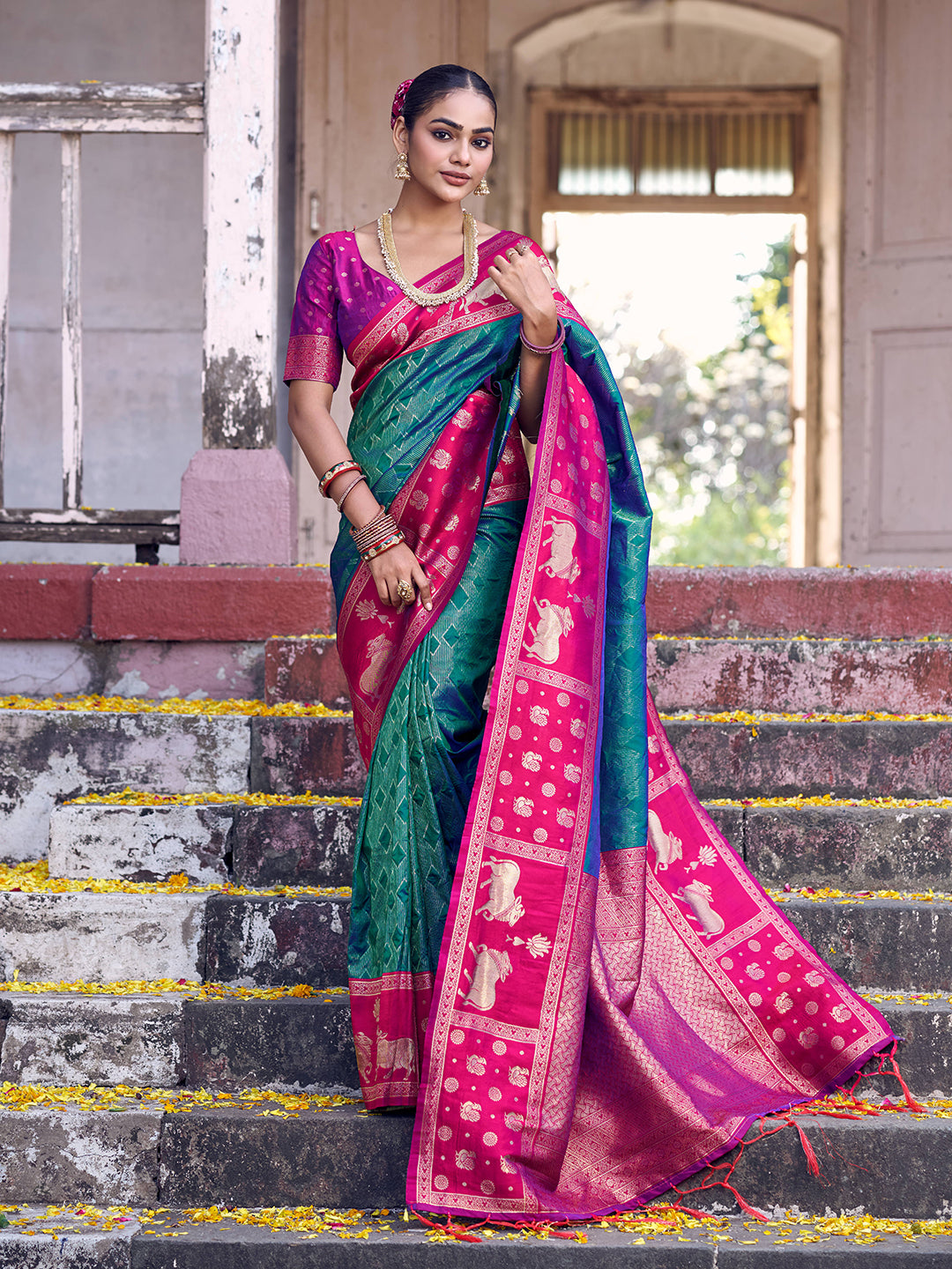 Lyla Silk (B) Ready To Wear Pocket Saree