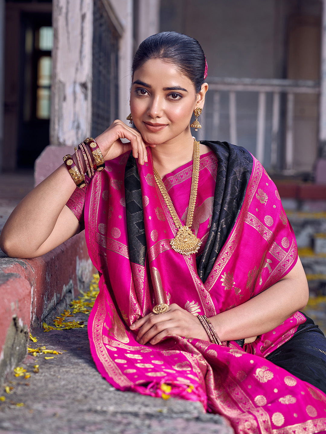 Lyla Silk (A) Ready To Wear Pocket Saree