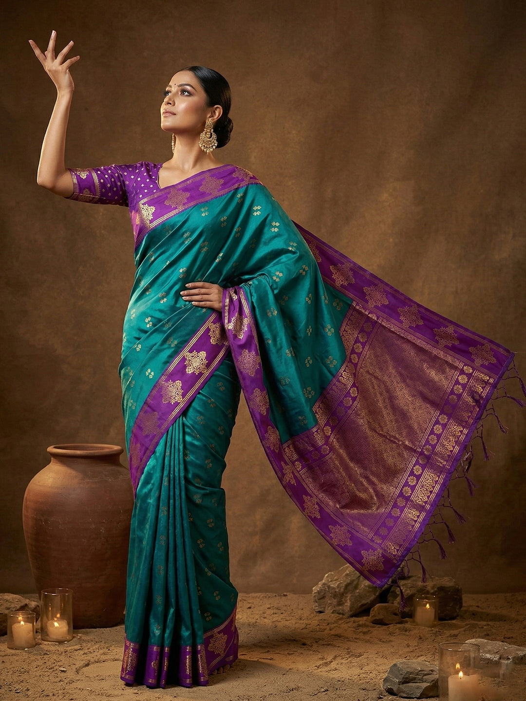 Lavanya Silk (B) Ready To Wear Pocket Saree