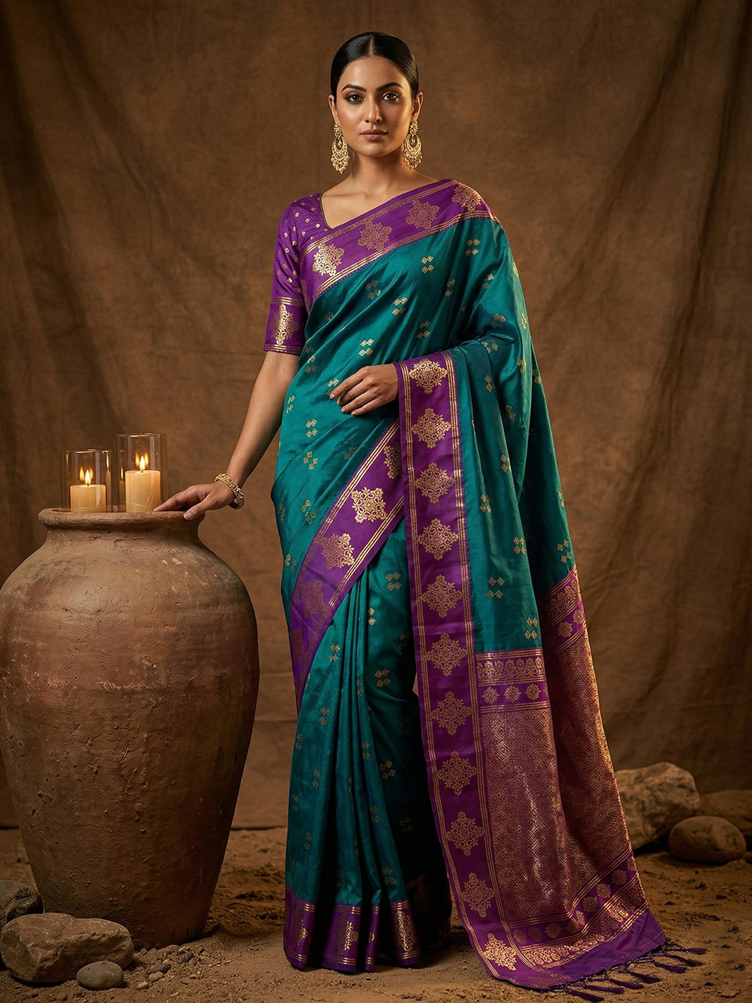 Lavanya Silk (B) Ready To Wear Pocket Saree