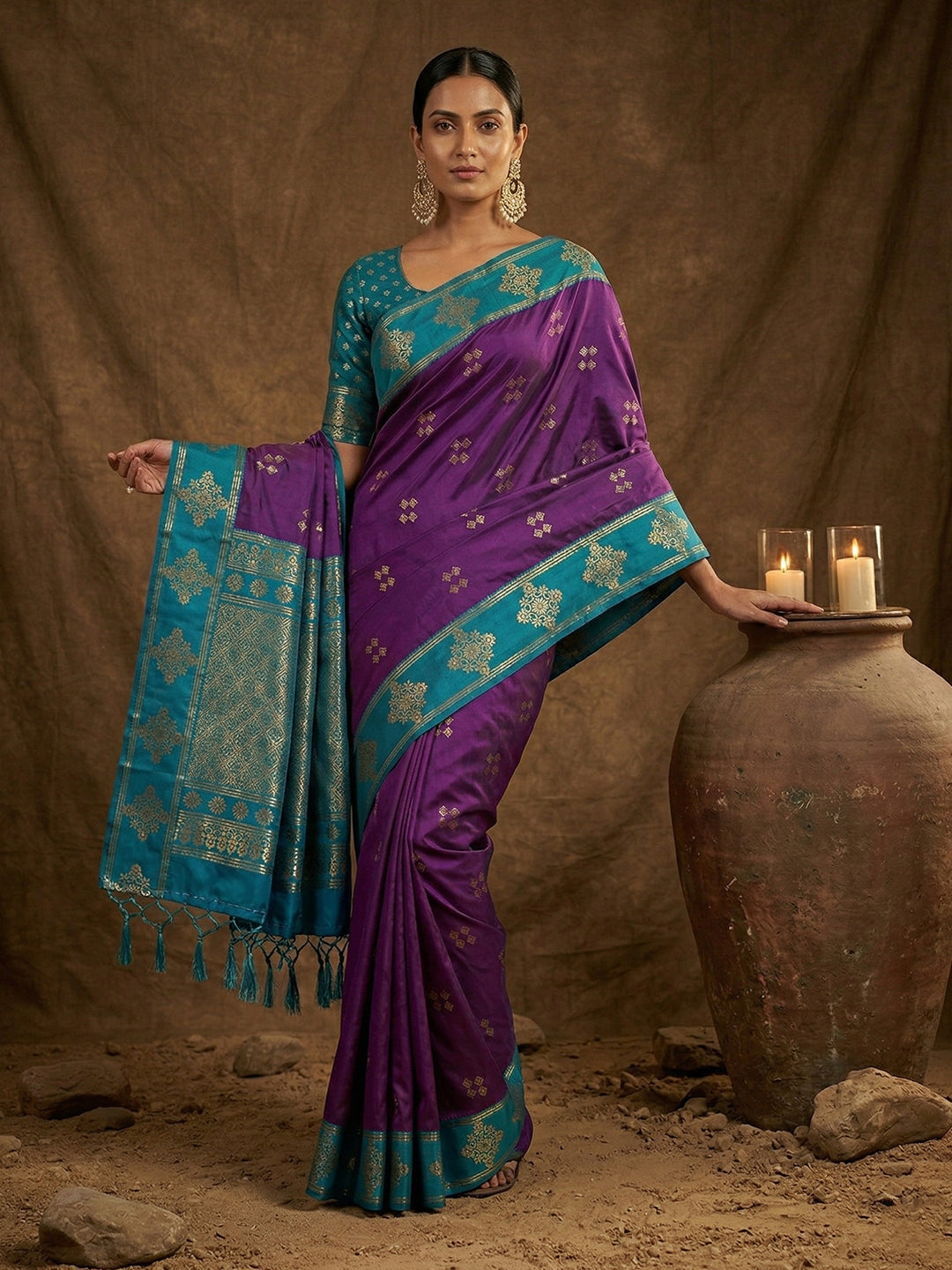 Lavanya Silk (A) Ready To Wear Pocket Saree