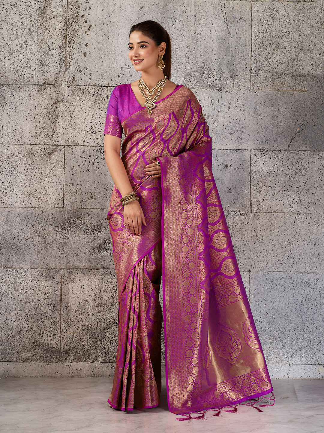 Kumbhi Powerloom Silk (A) Ready To Wear Pocket Saree