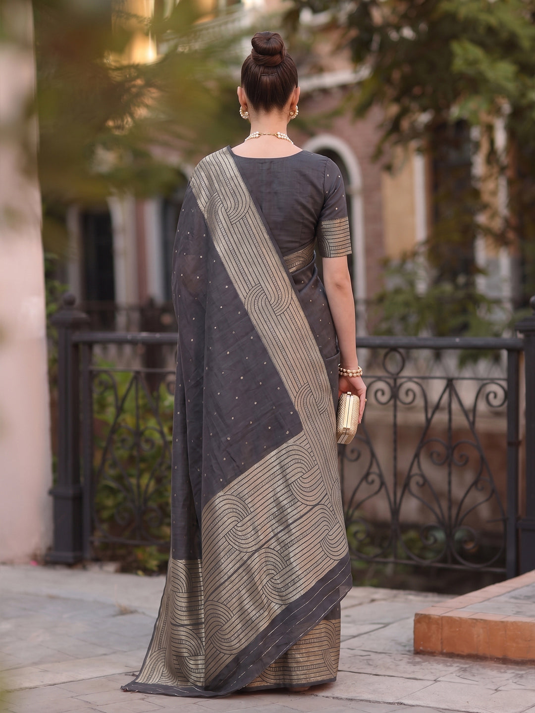 Zayna Weave Cotton (F) Ready To Wear Pocket Saree