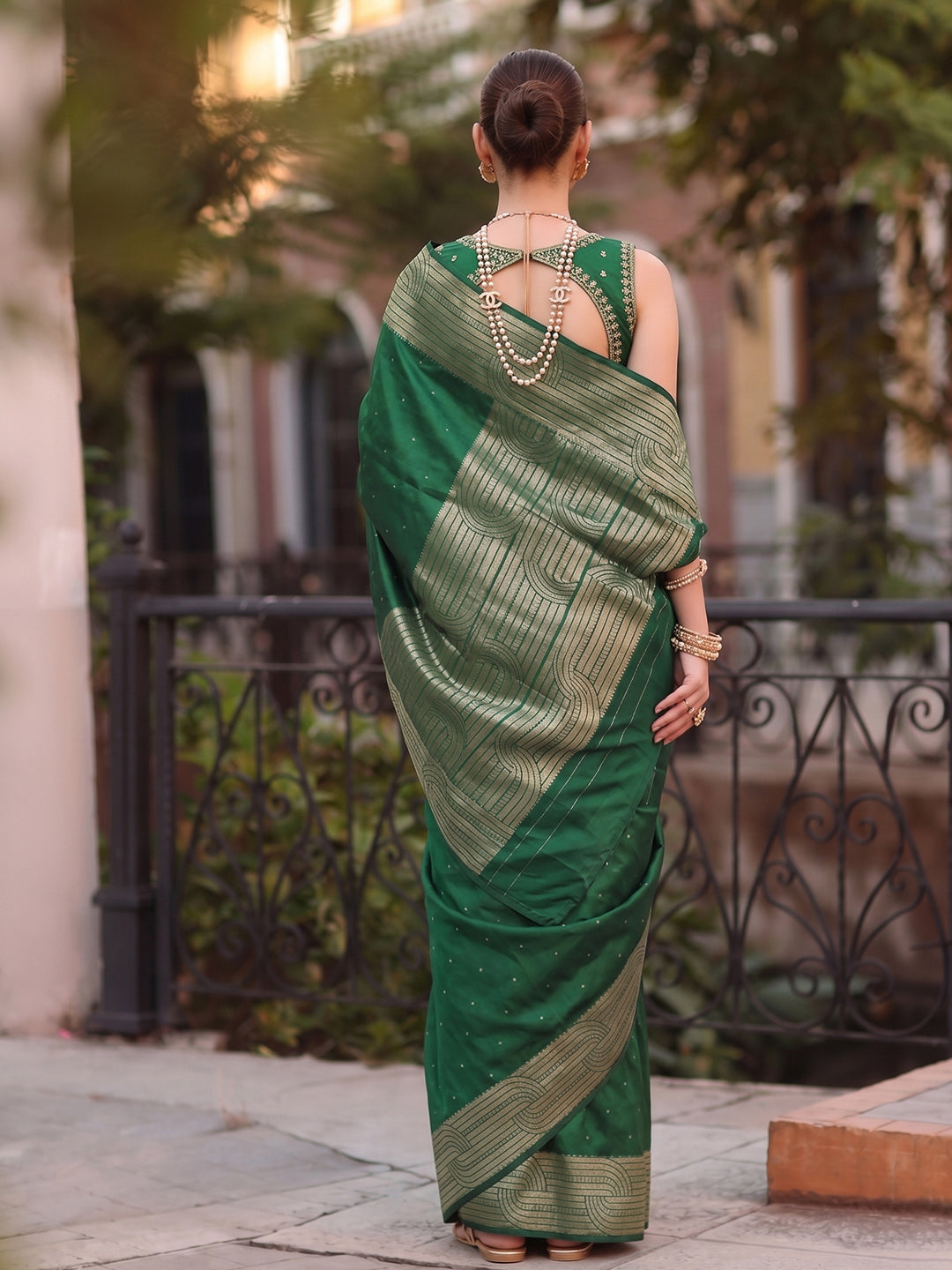 Zayna Weave Cotton (D) Ready To Wear Pocket Saree