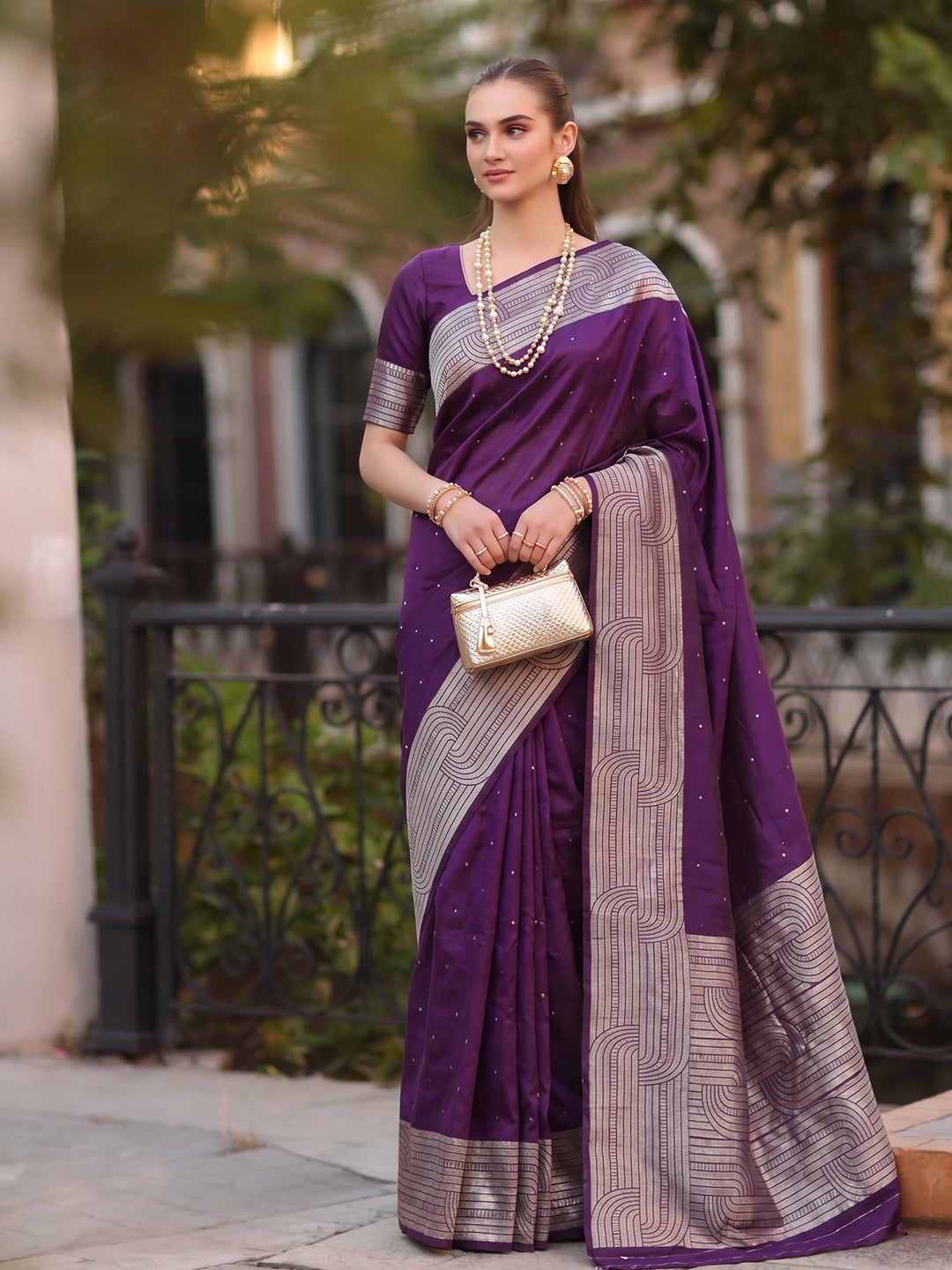 Zayna Weave Cotton (B) Ready To Wear Pocket Saree