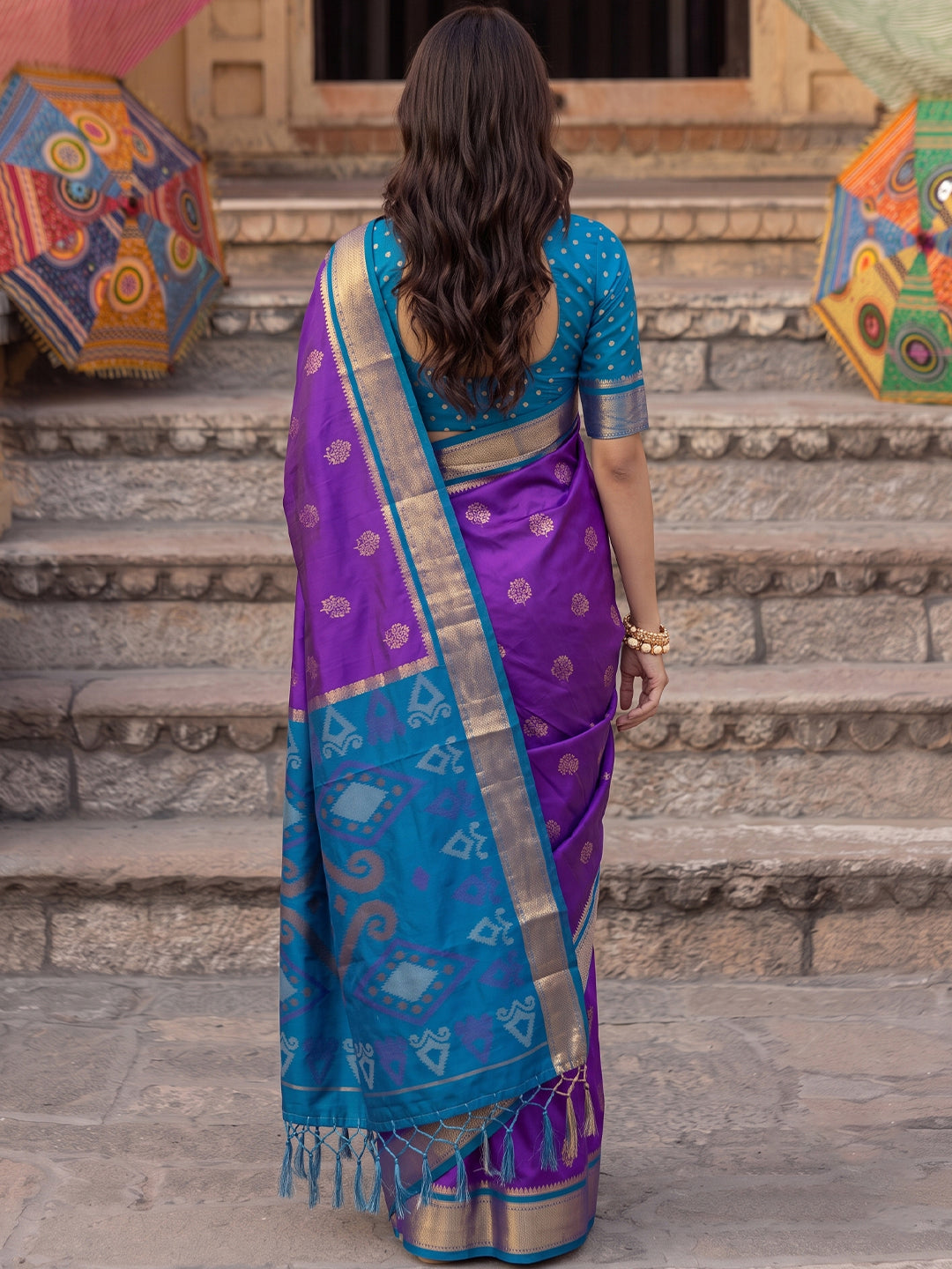 Blush Royale Silk (G) Ready To Wear Pocket Saree