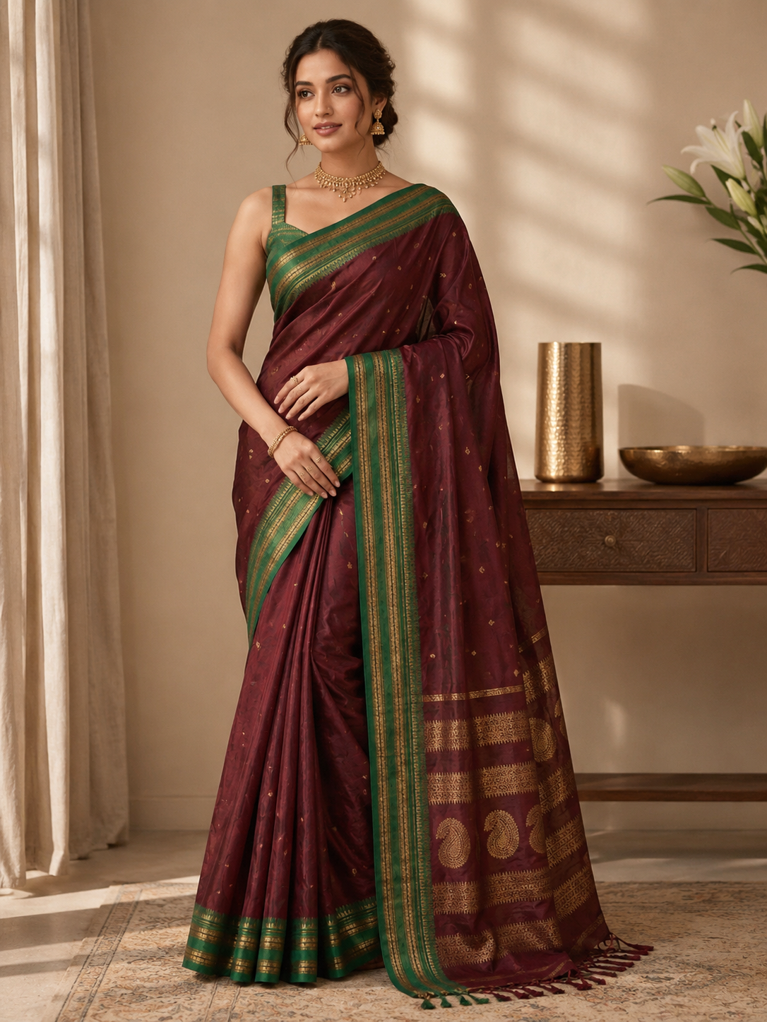 Aranya Silk (E) Ready To Wear Pocket Saree