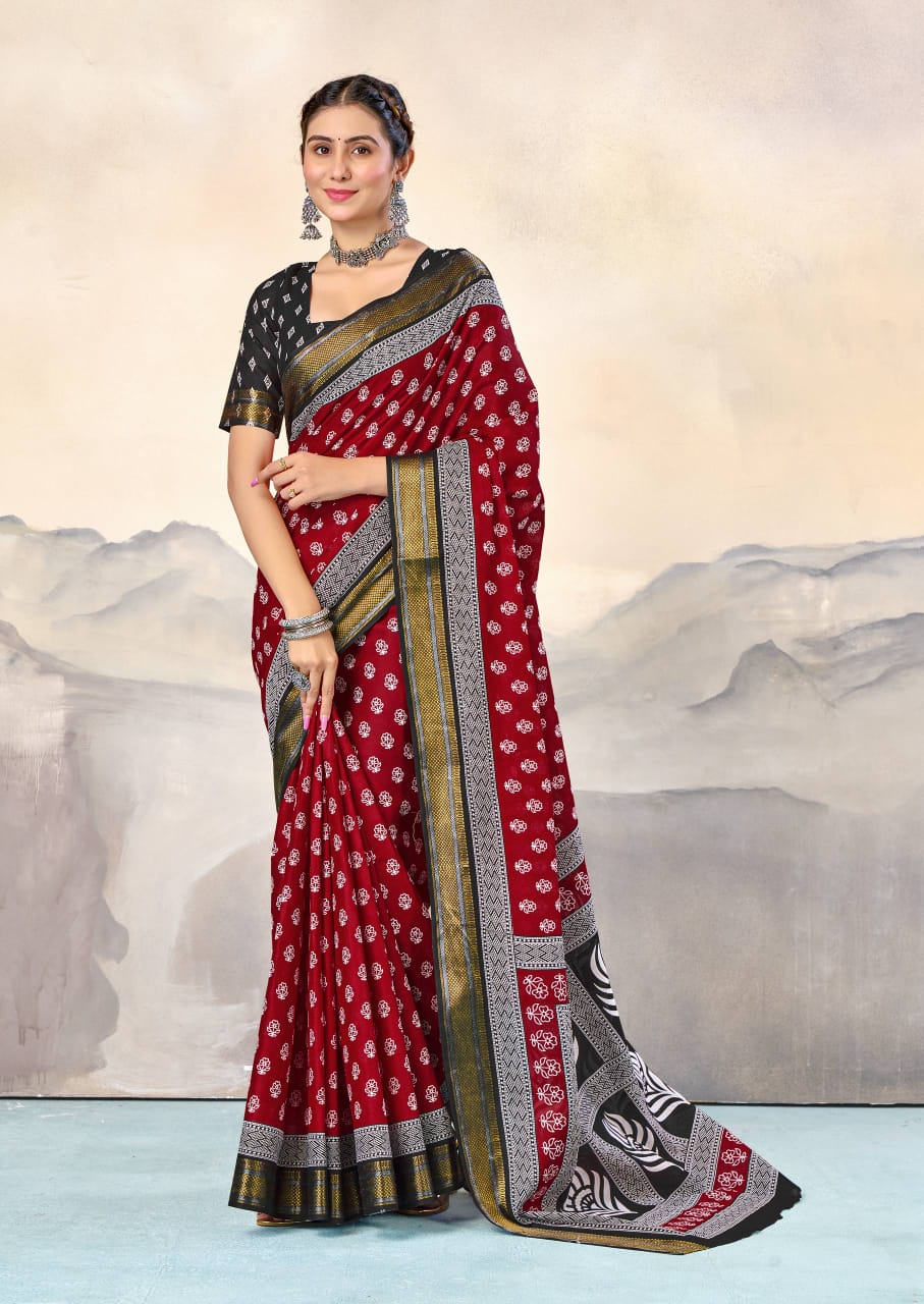 Royal Gleam Cotton (A) Ready To Wear Pocket Saree