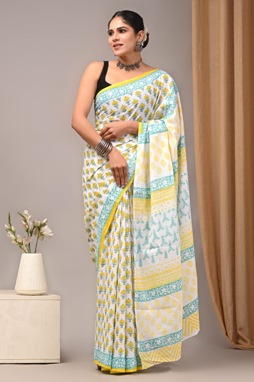 Aangan Mul Cotton (D) Ready To Wear Pocket Saree