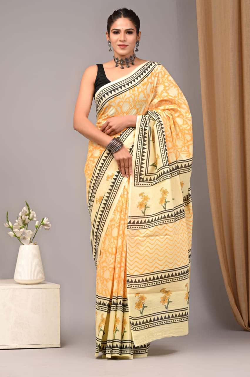 Aangan Mul Cotton (R) Ready To Wear Pocket Saree