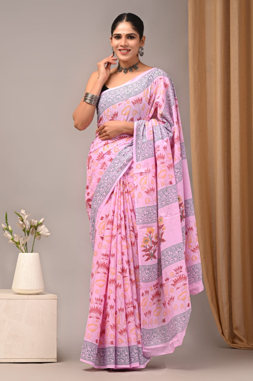Aangan Mul Cotton (G) Ready To Wear Pocket Saree