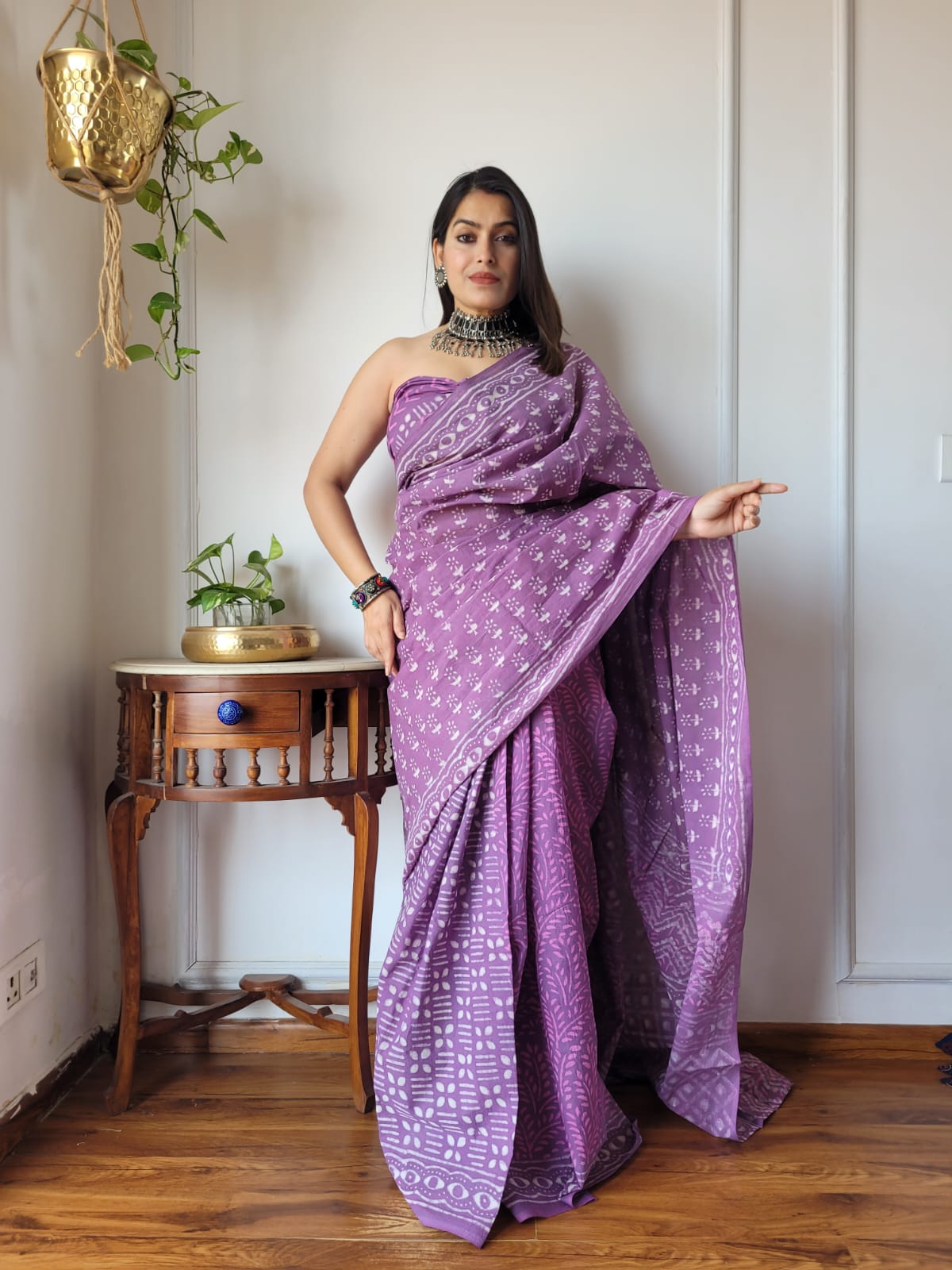Whispers of Cotton (J) Ready To Wear Pocket Saree