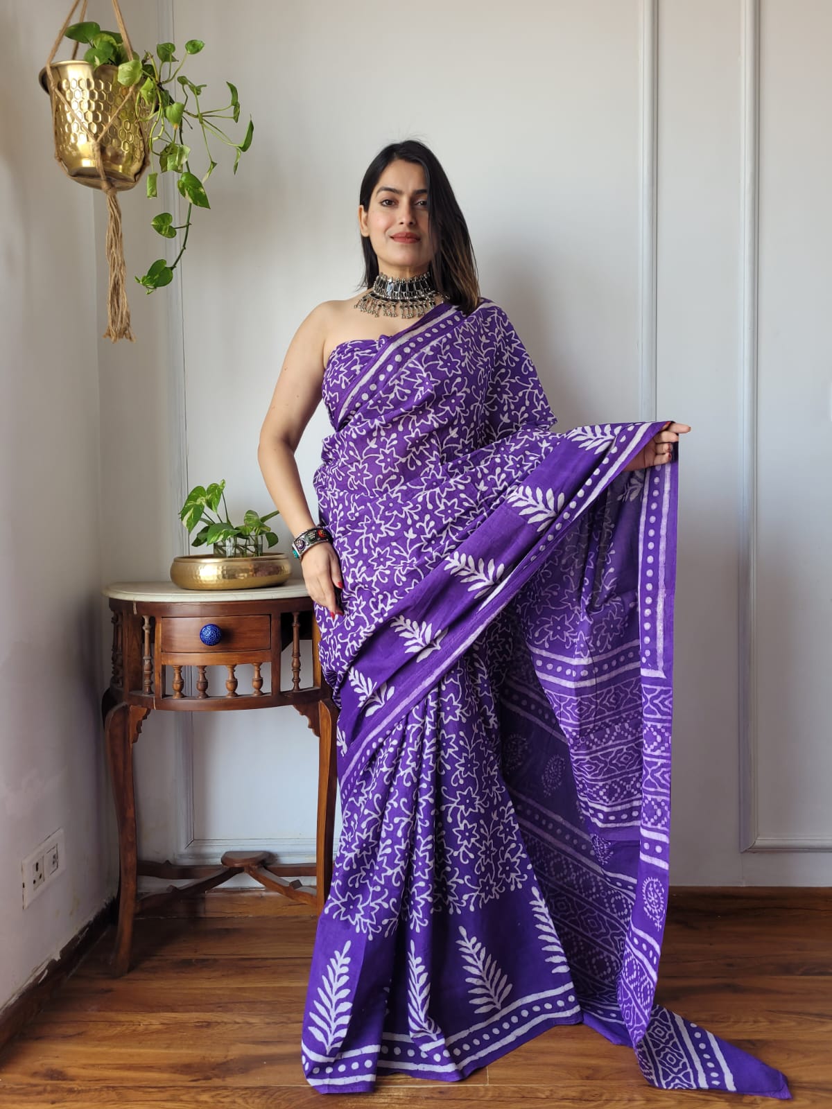 Whispers of Cotton (F) Ready To Wear Pocket Saree