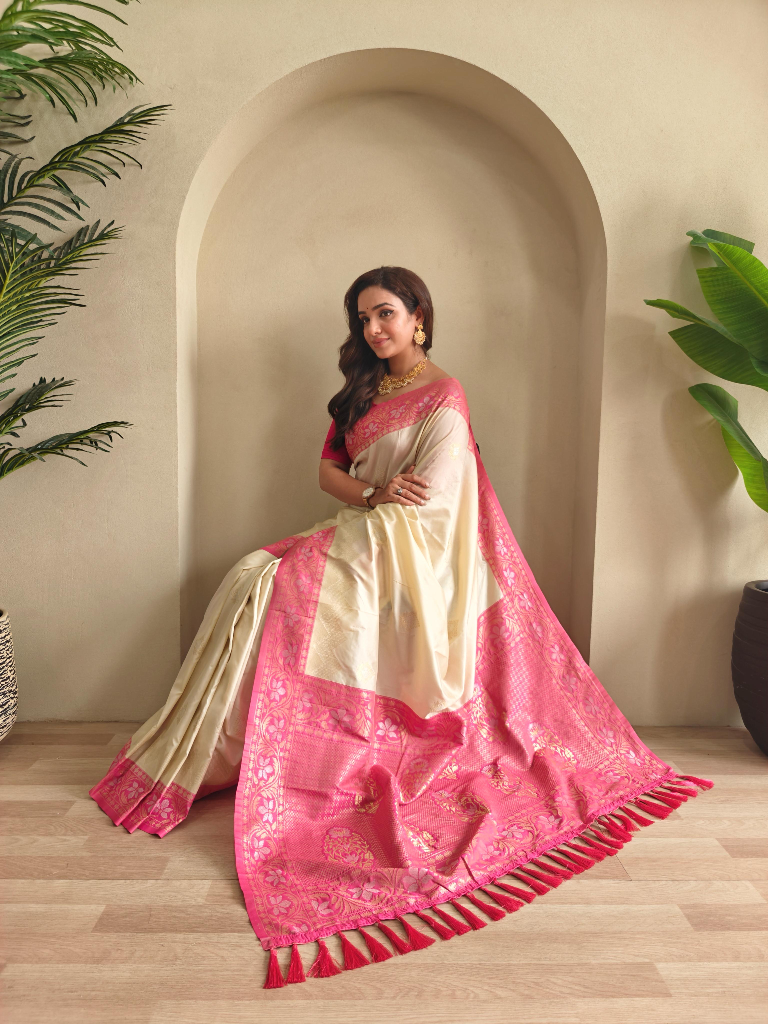 Dvipatha – Dual Tone Silk Ready-to-Wear Pocket Saree
