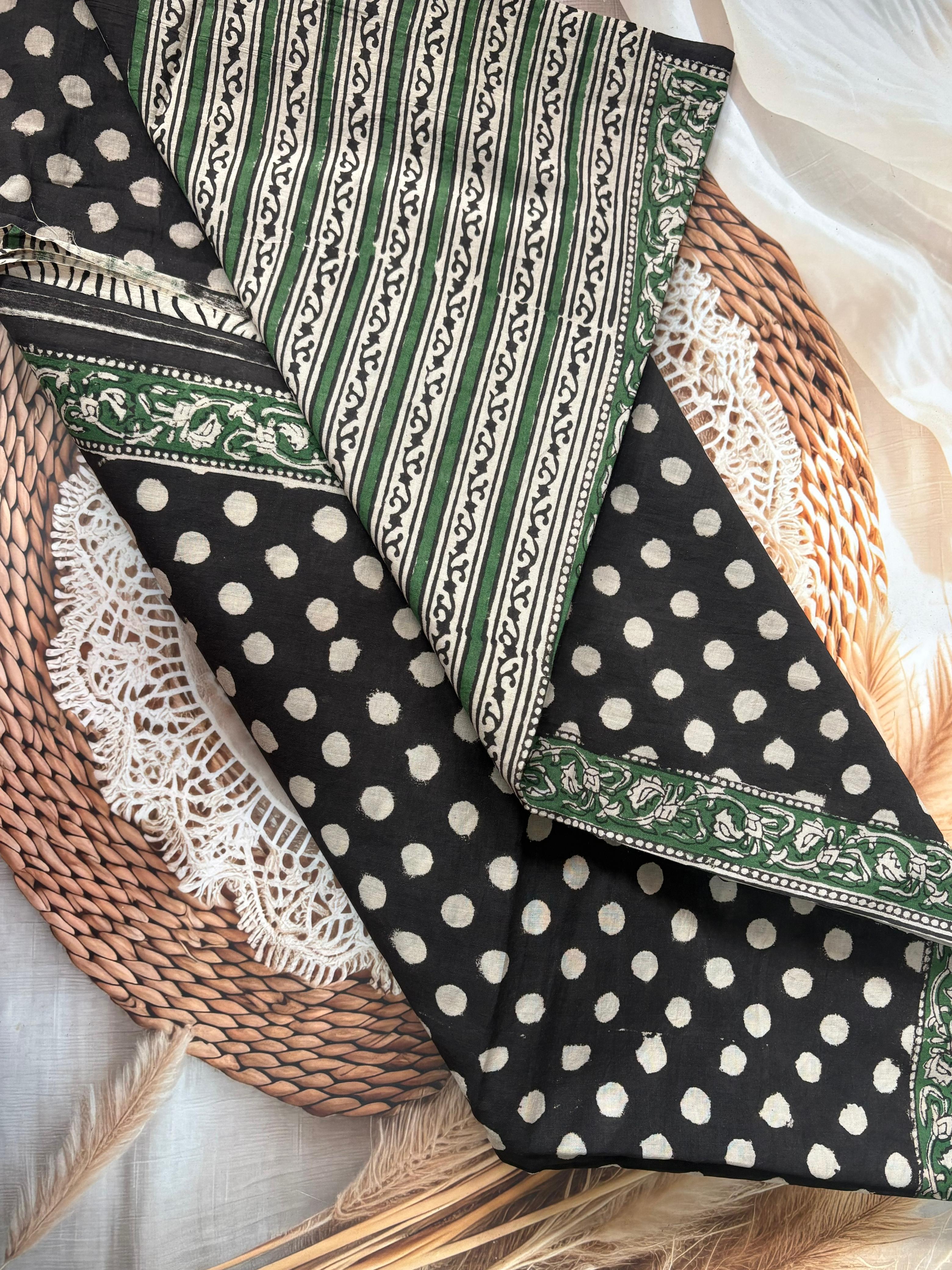 Retro Charm Mul Cotton Ready To Wear Pocket Saree