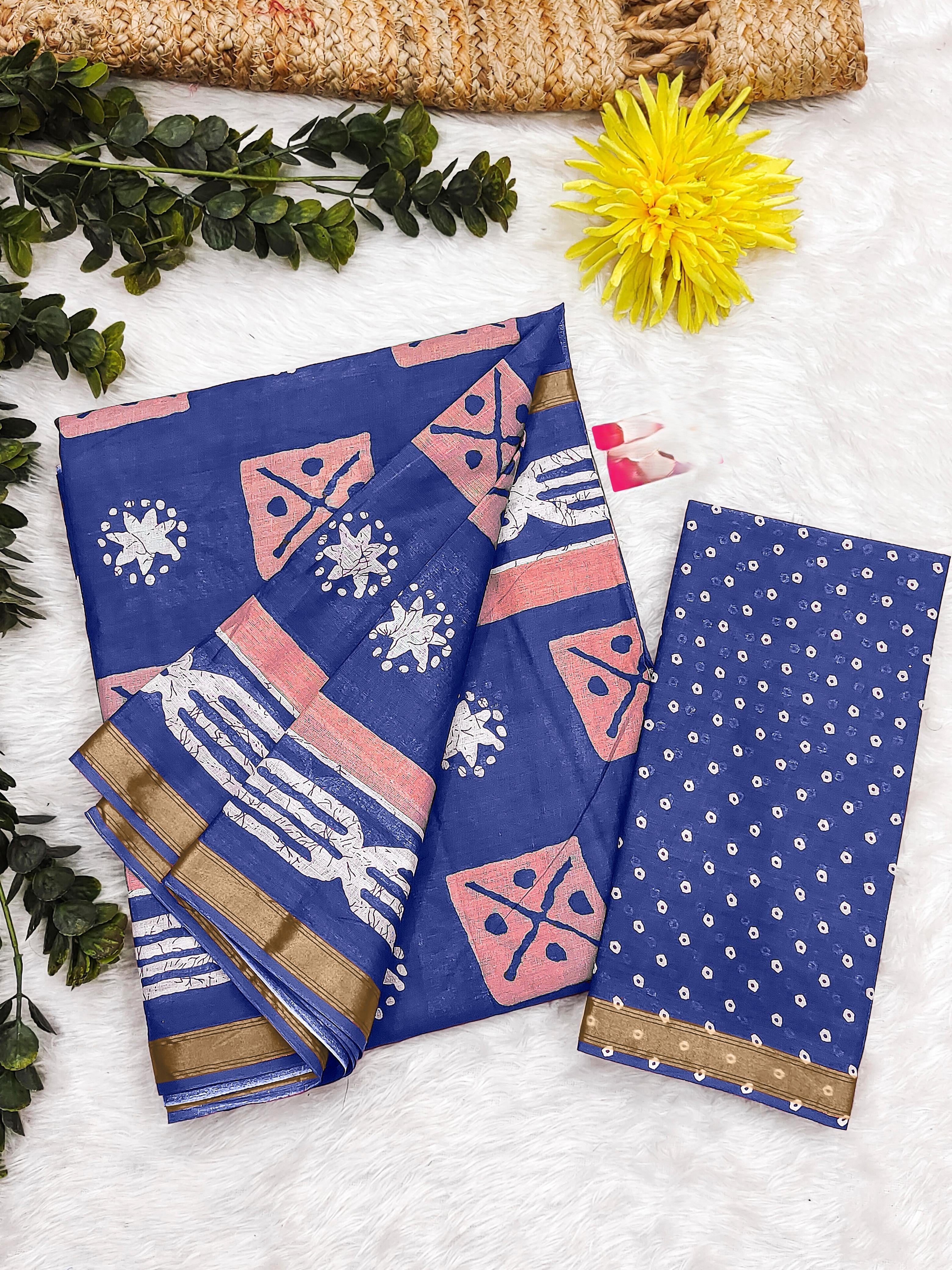 Modal Mul Cotton (C) Ready To Wear Pocket Saree