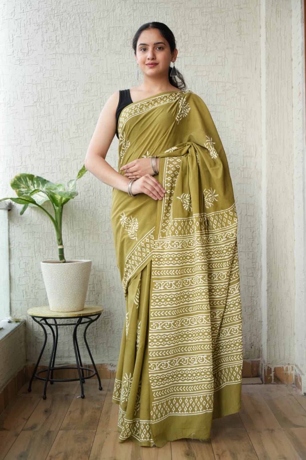 Cotton Bloom Ready To wear Pocket saree