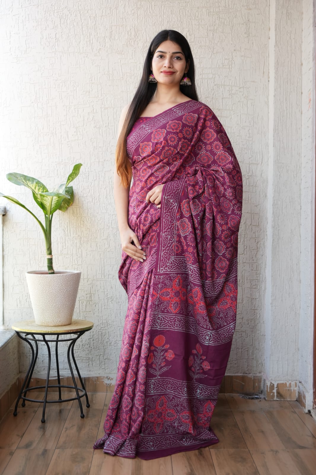 Soul soft Mul Cotton Ready To Wear Pocket Saree
