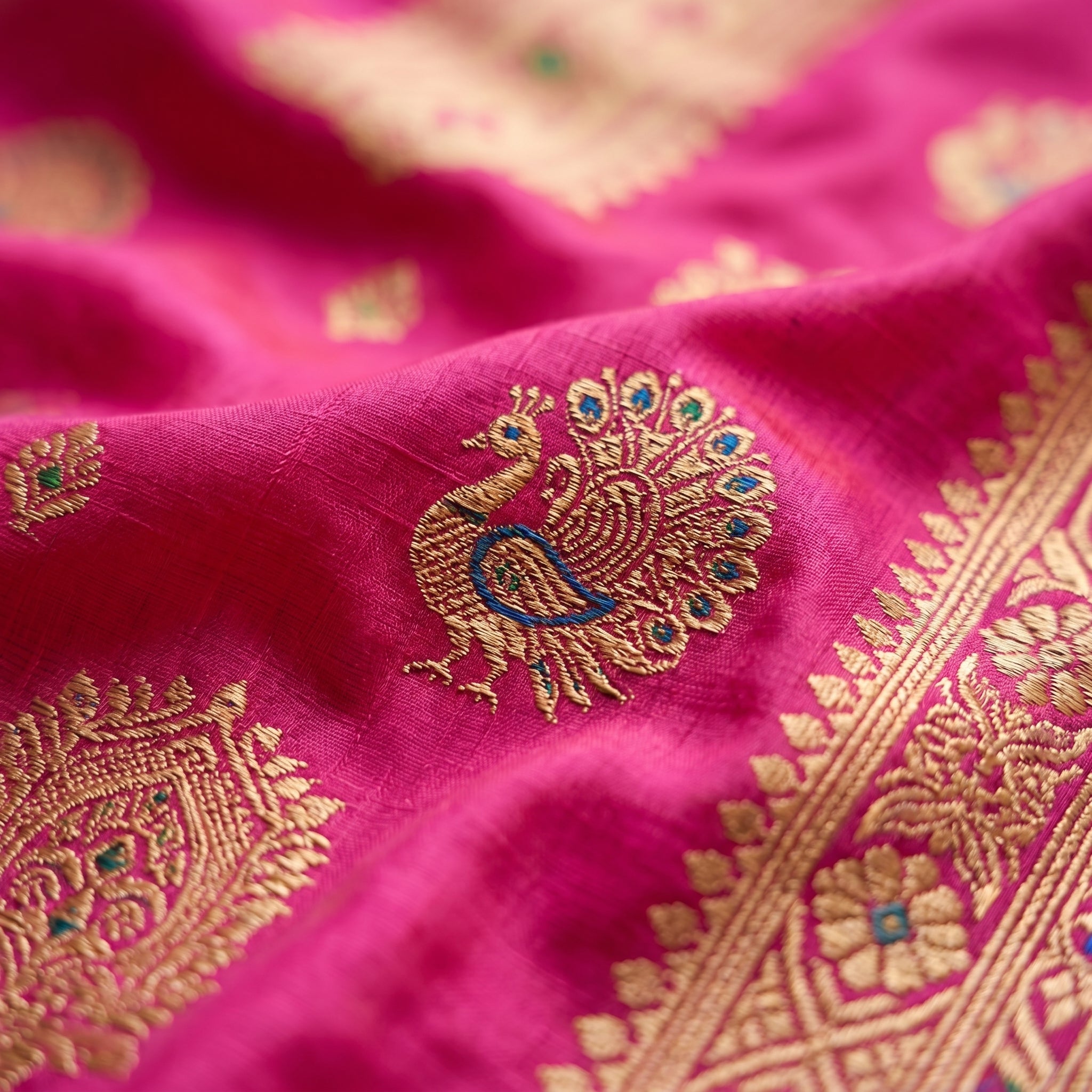 Utsav Umang Powerloom Paithani Silk (E) Ready To Wear Pocket Saree