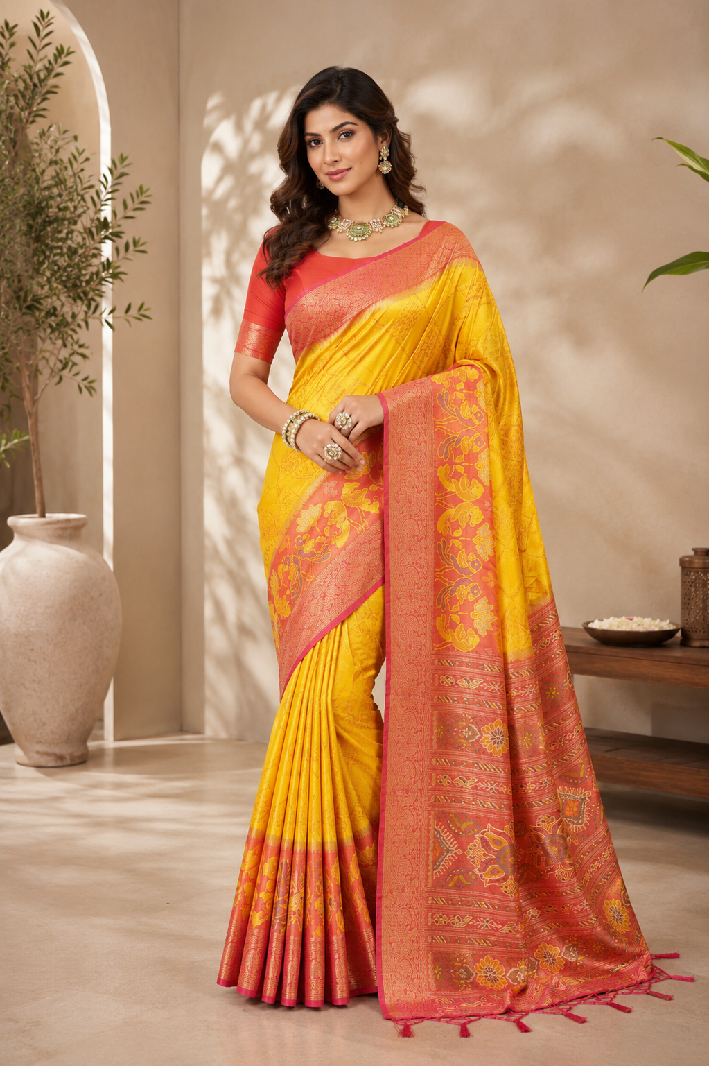 Iris Radiance Silk (C) Ready To Wear Pocket saree