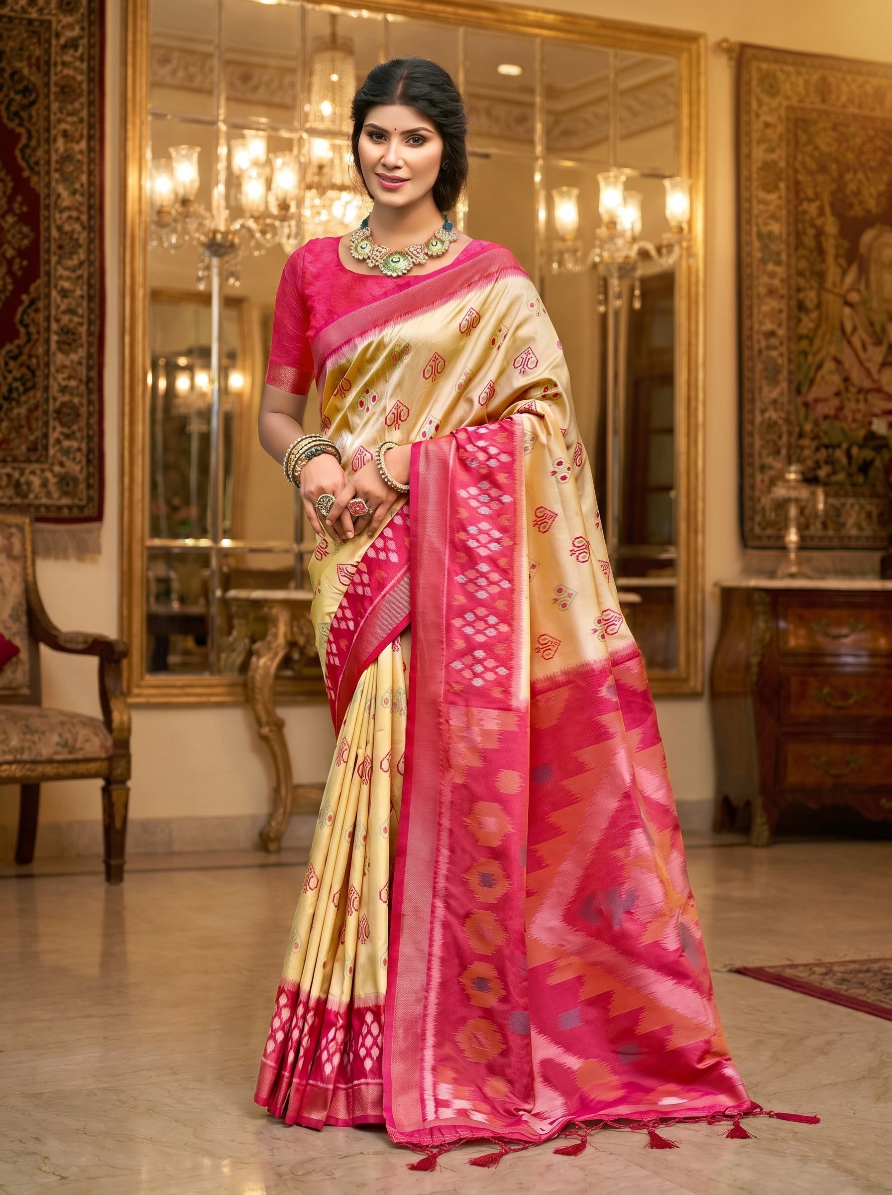 PixelLoom Silk (H) Ready To Wear Pocket Saree