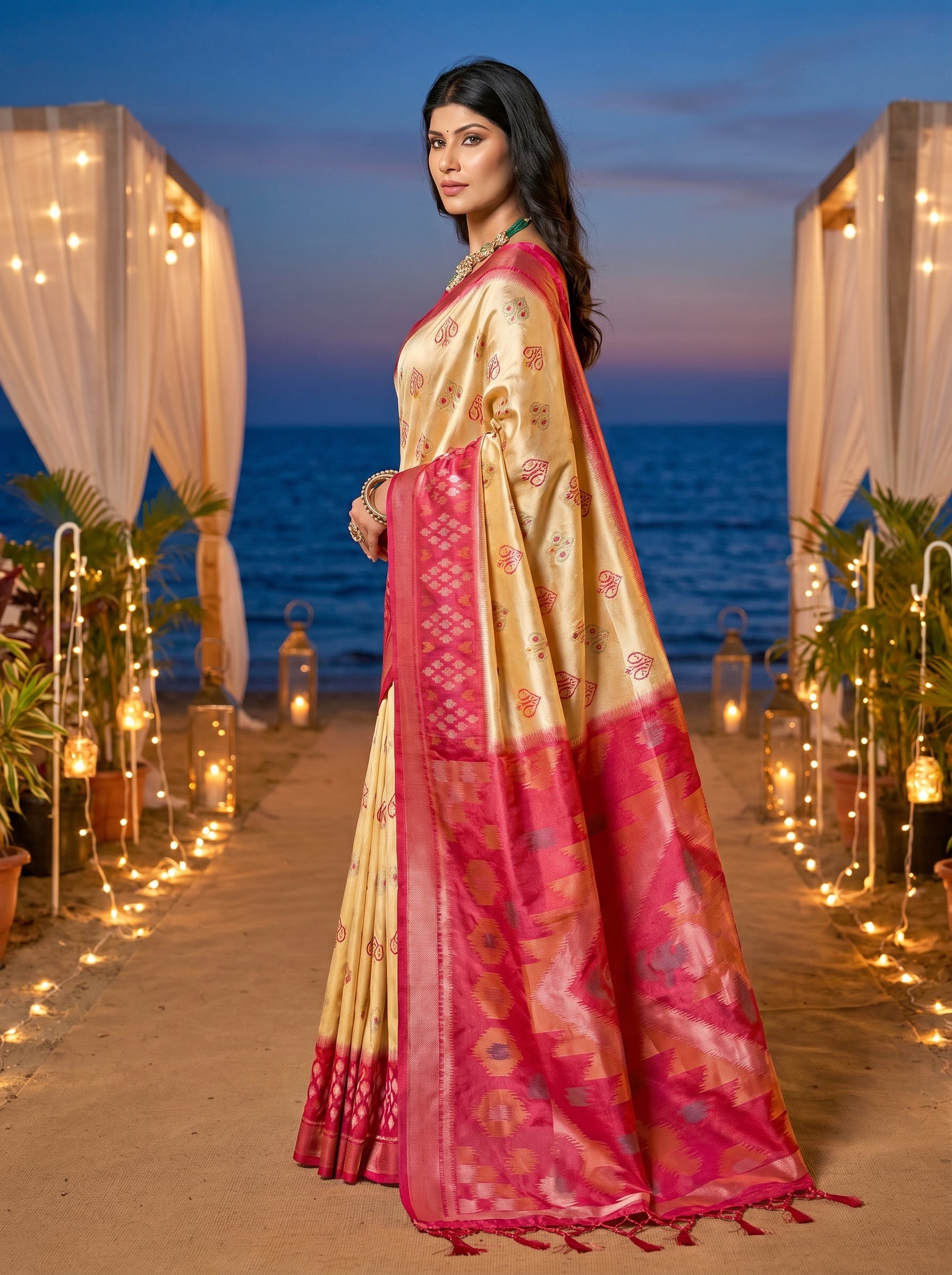 PixelLoom Silk (H) Ready To Wear Pocket Saree