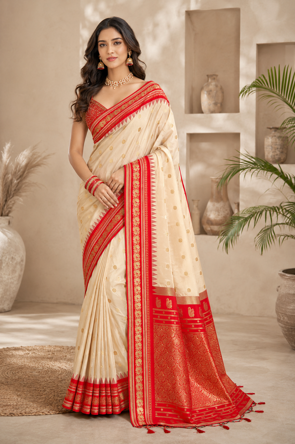 Saaj Silk (D) Ready To Wear Pocket Saree