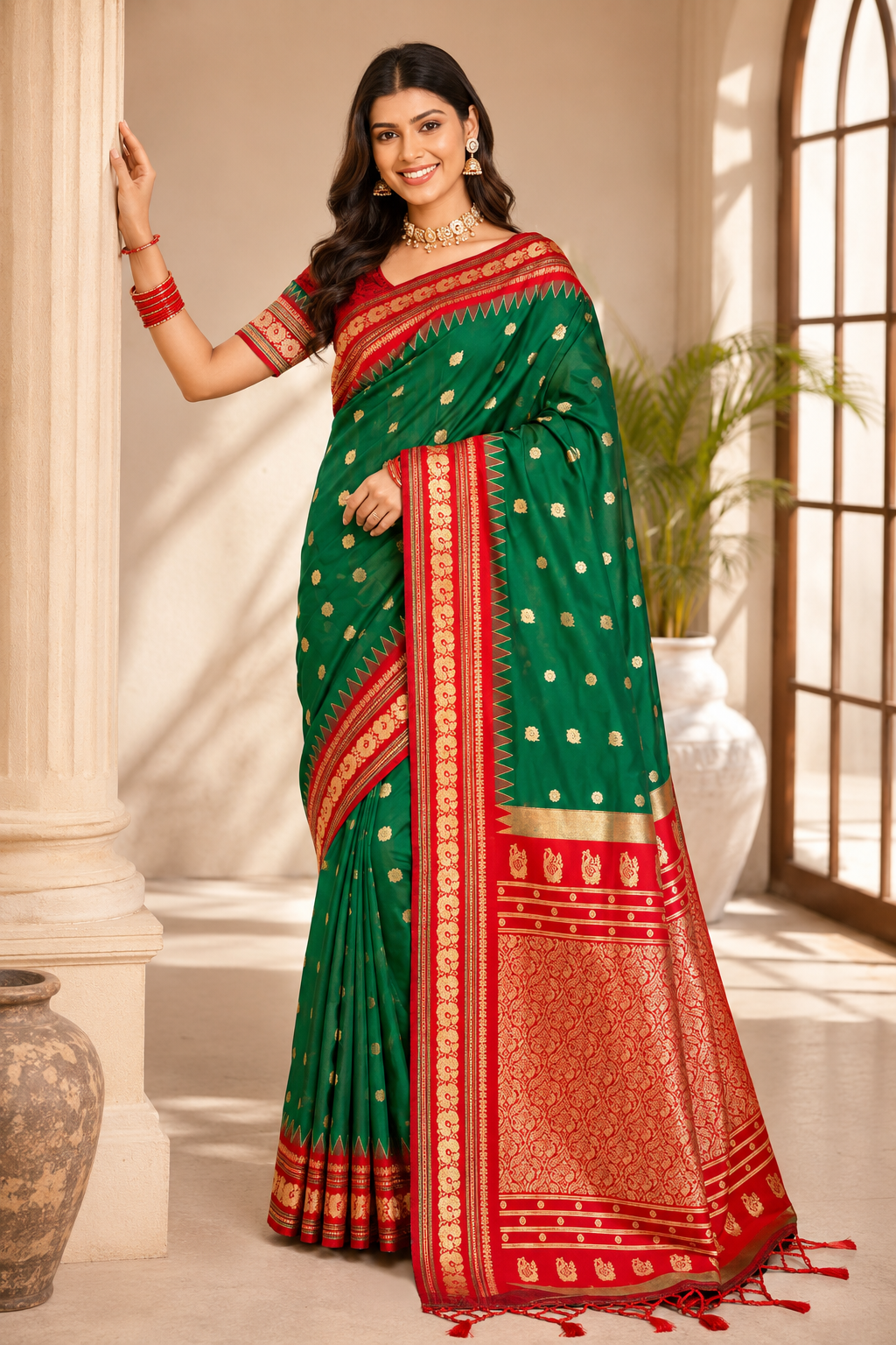 Saaj Silk (B) Ready To Wear Pocket Saree
