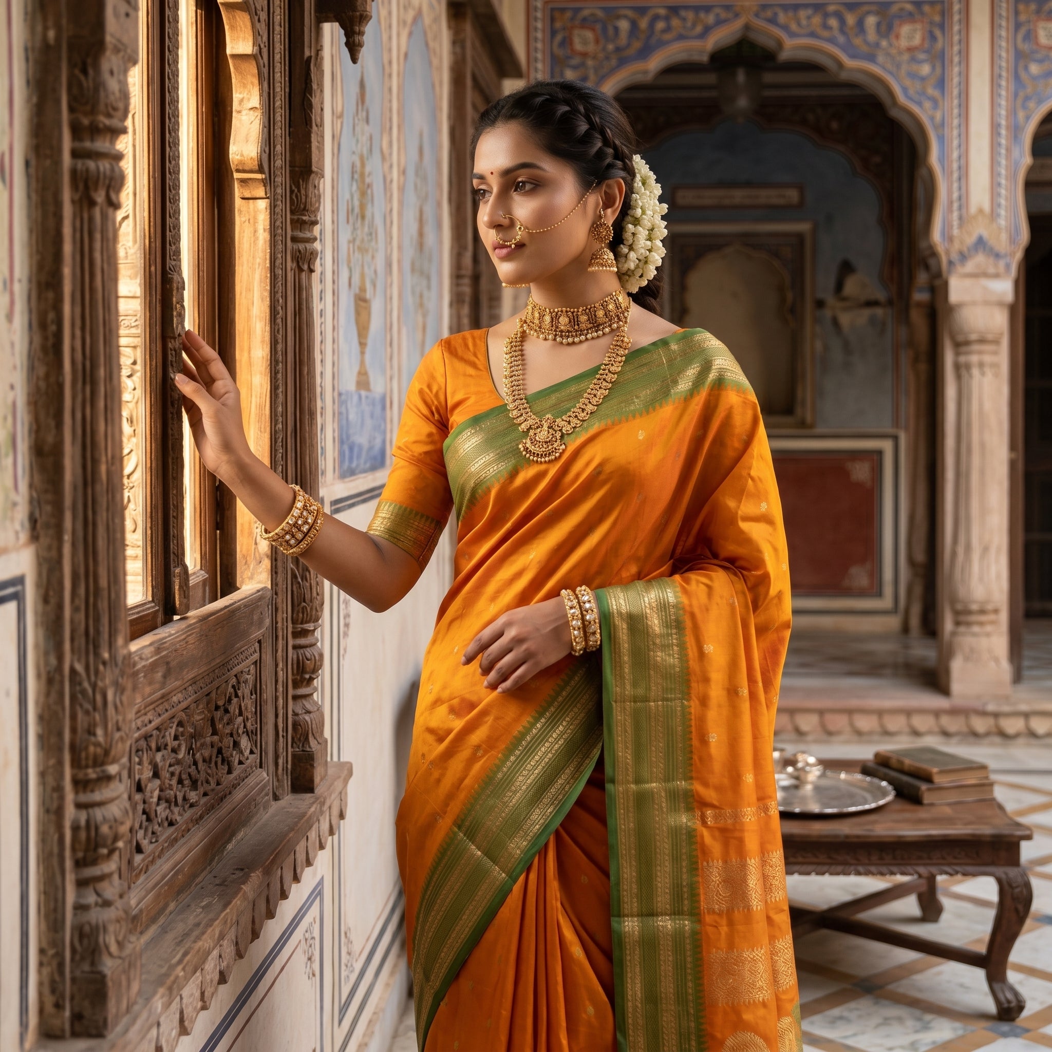 Aranya Silk (A) Ready To Wear Pocket Saree