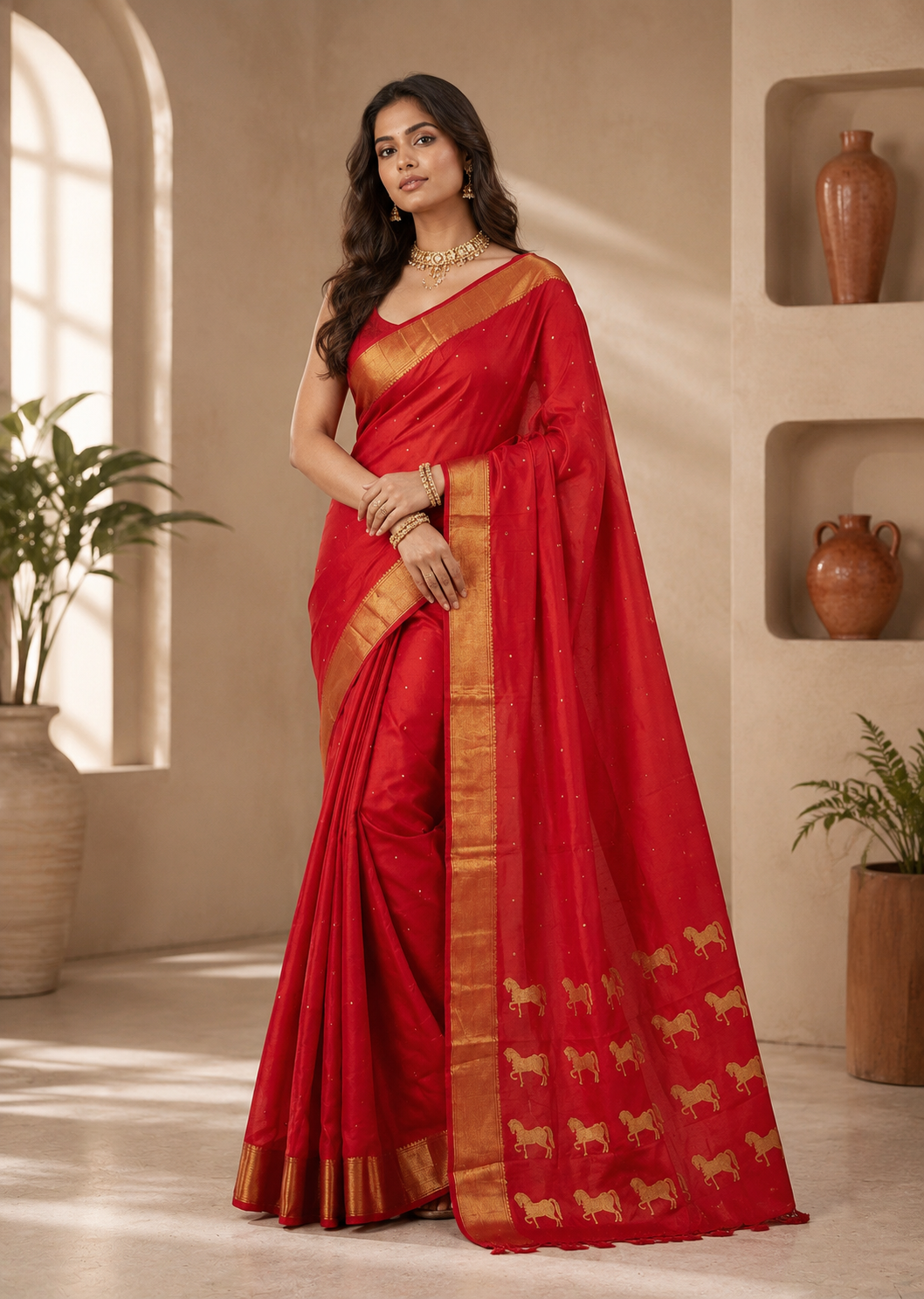 Avyukta Silk (A) Ready To Wear Pocket Saree