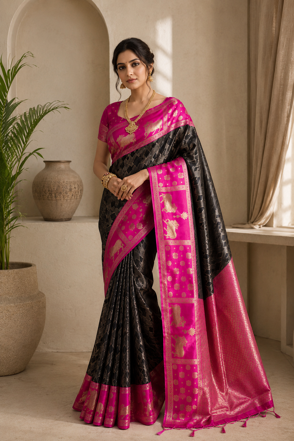 Lyla Silk (A) Ready To Wear Pocket Saree