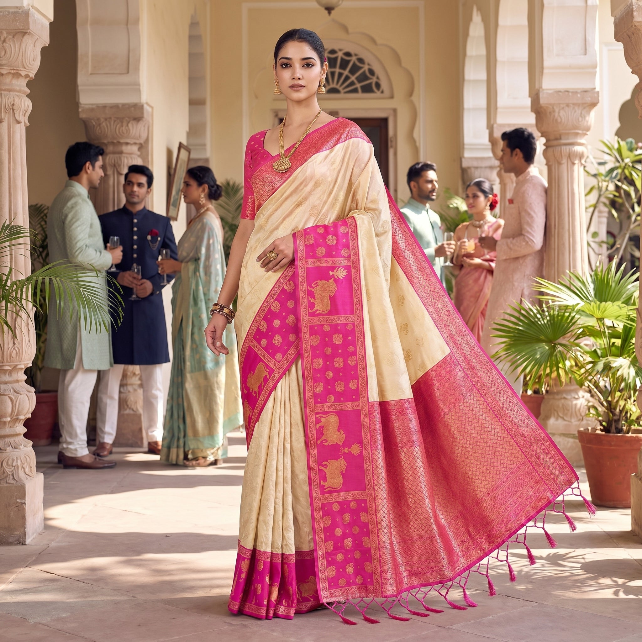 Lyla Silk (F) Ready To Wear Pocket Saree