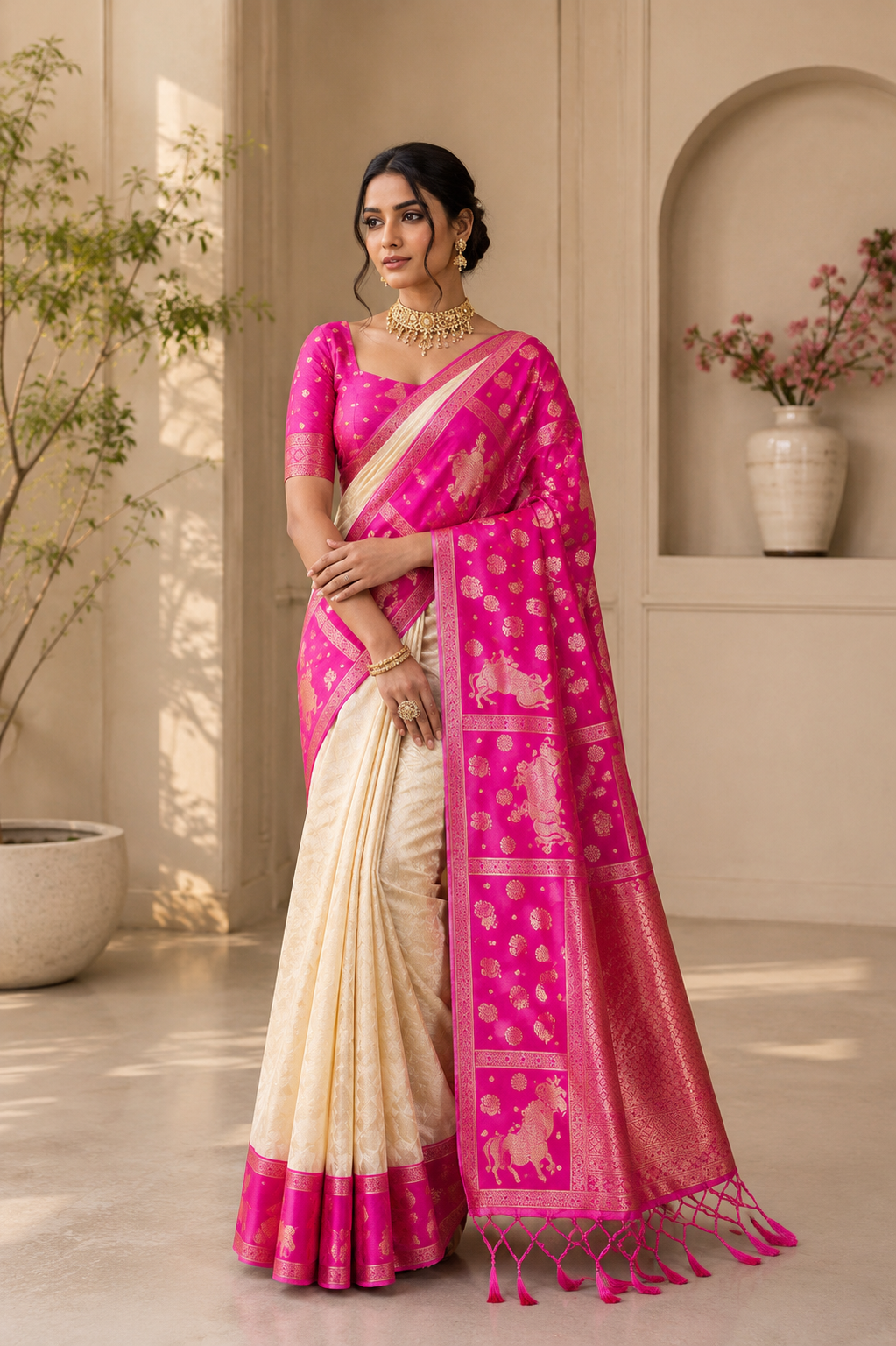 Lyla Silk (F) Ready To Wear Pocket Saree