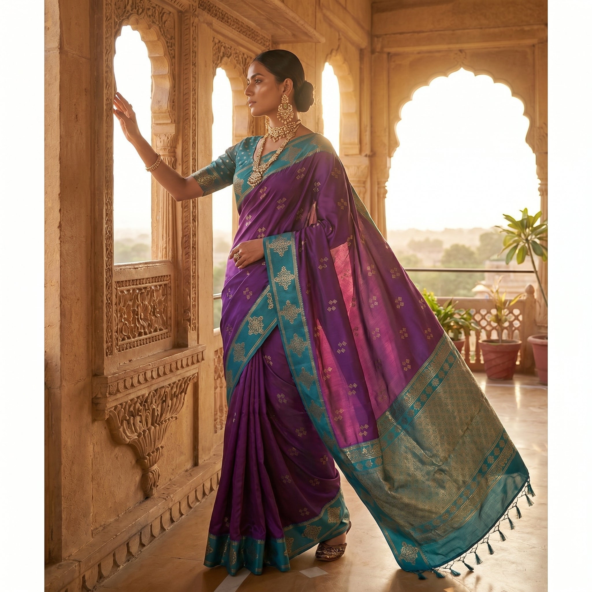 Lavanya Silk (A) Ready To Wear Pocket Saree