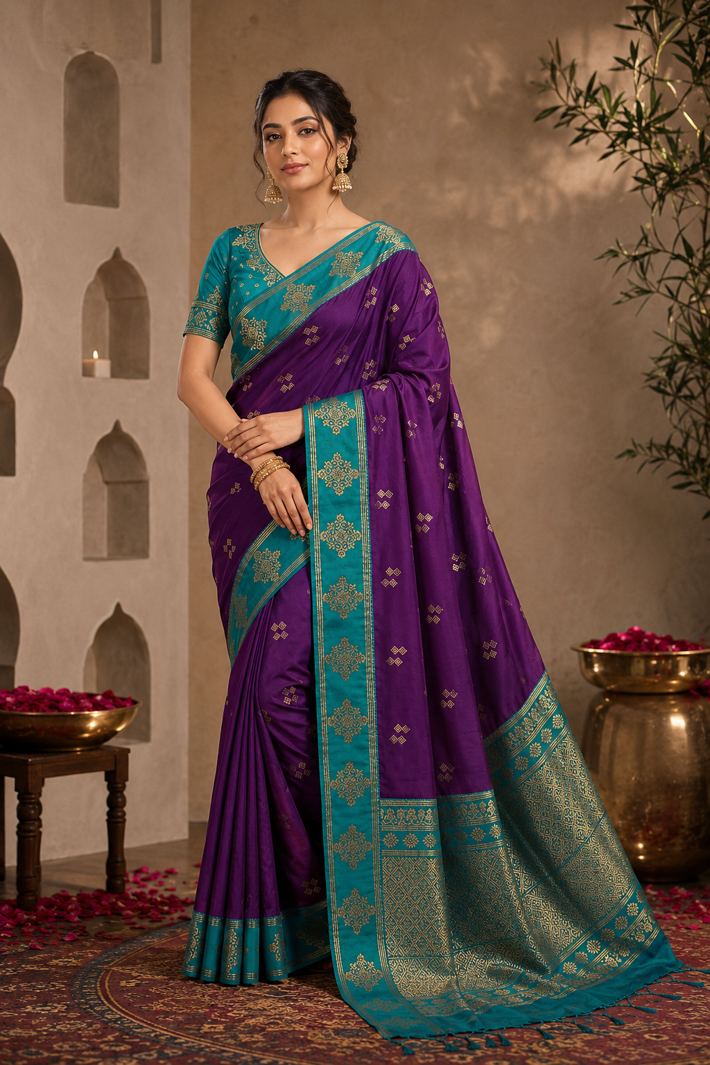 Lavanya Silk (A) Ready To Wear Pocket Saree